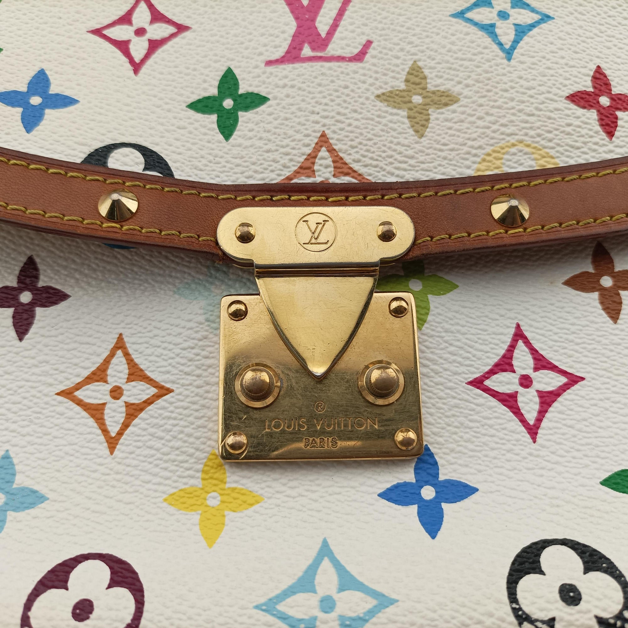 Vintage Louis Vuitton SOLOGNE white Monogram Multicolor M92661 shoulderbag | stylenewstar