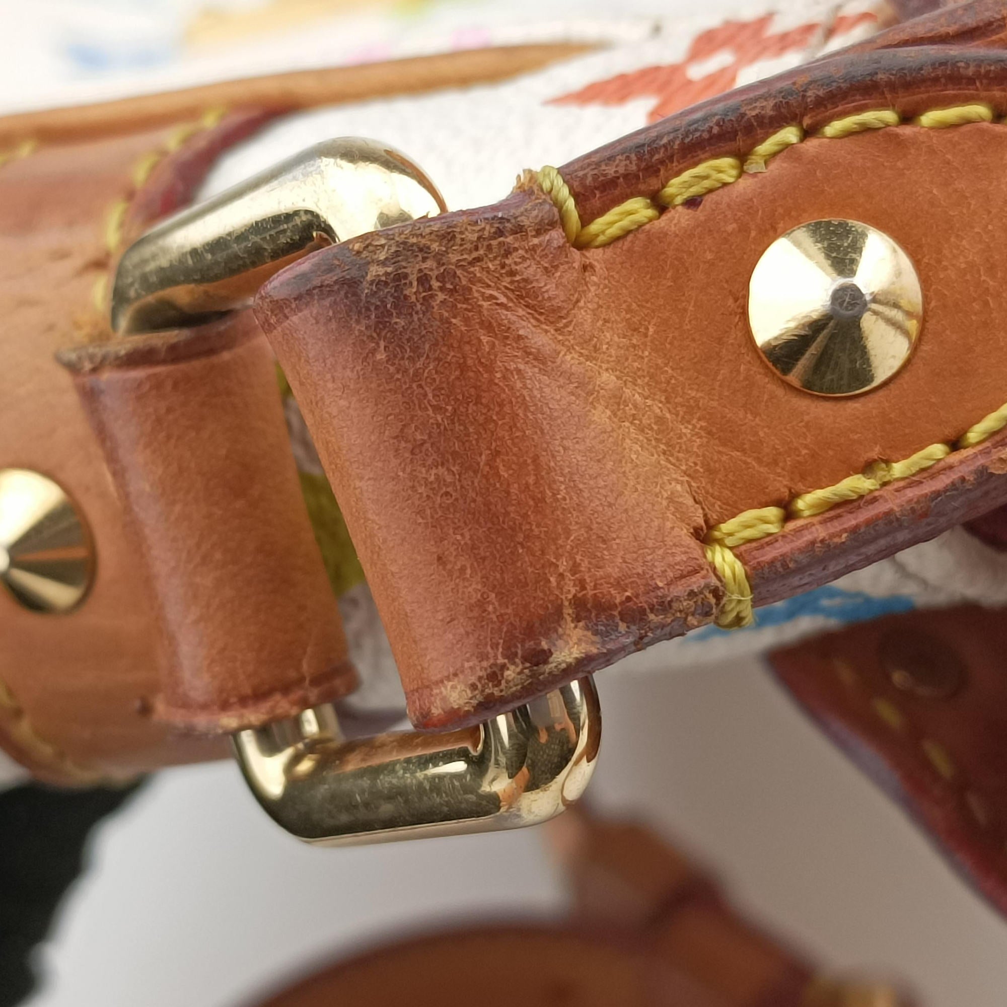 Vintage Louis Vuitton SOLOGNE white Monogram Multicolor M92661 shoulderbag | stylenewstar