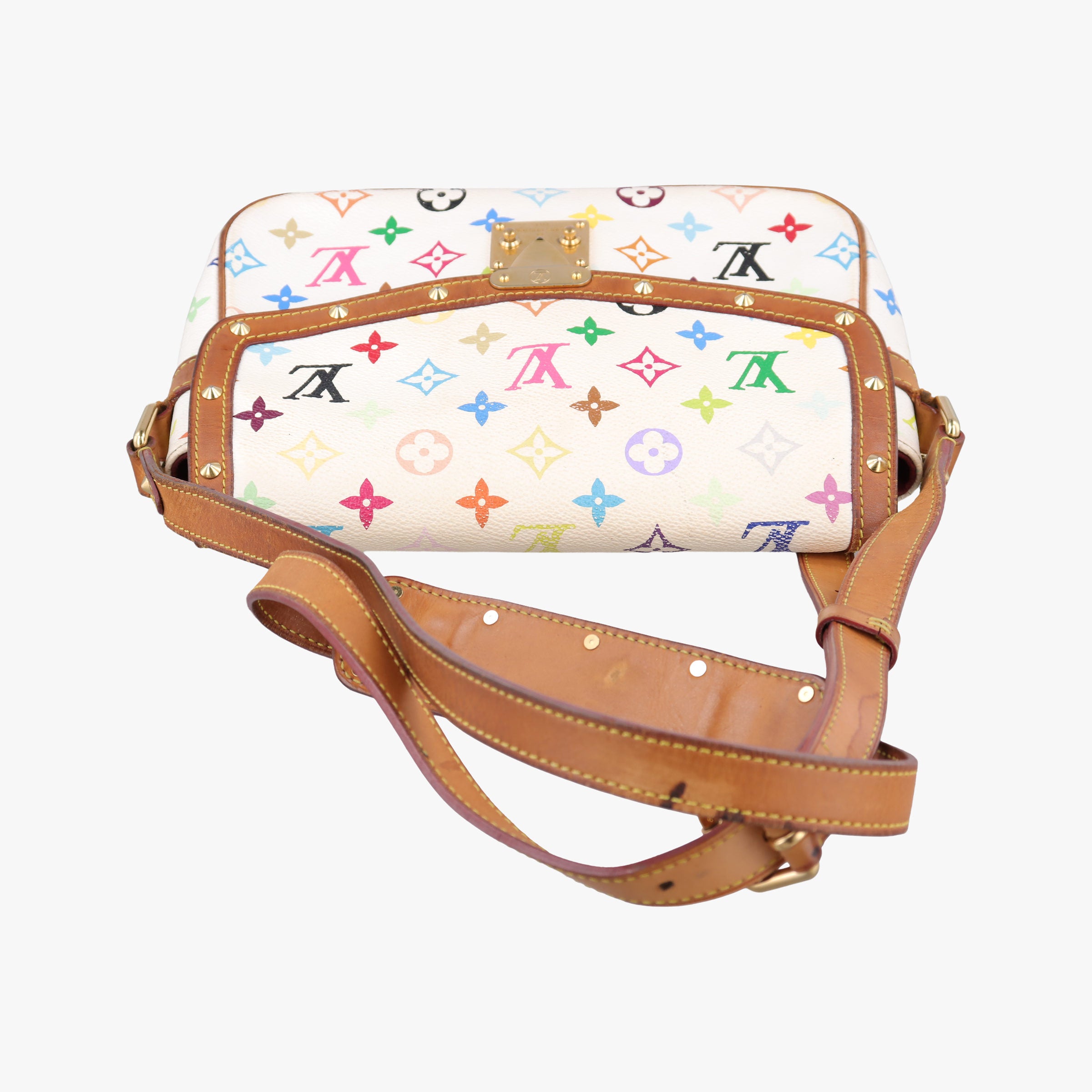 Vintage Louis Vuitton SOLOGNE white Monogram Multicolor M92661 shoulderbag | stylenewstar