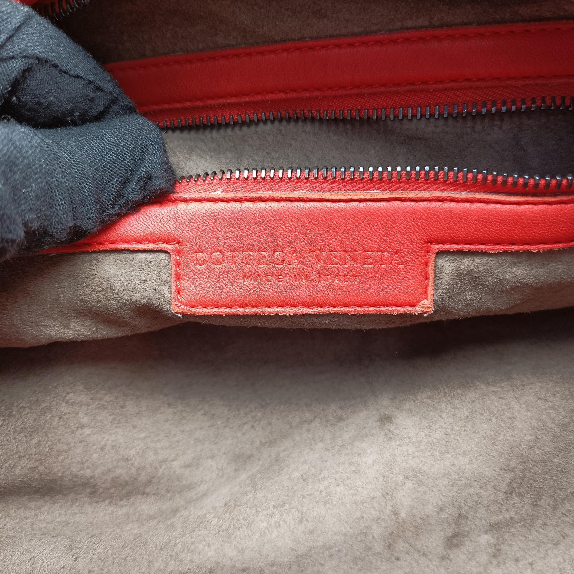 Pre-owned Bottega Veneta Intrecciato Orange lambskin  shoulderbag | stylenewstar