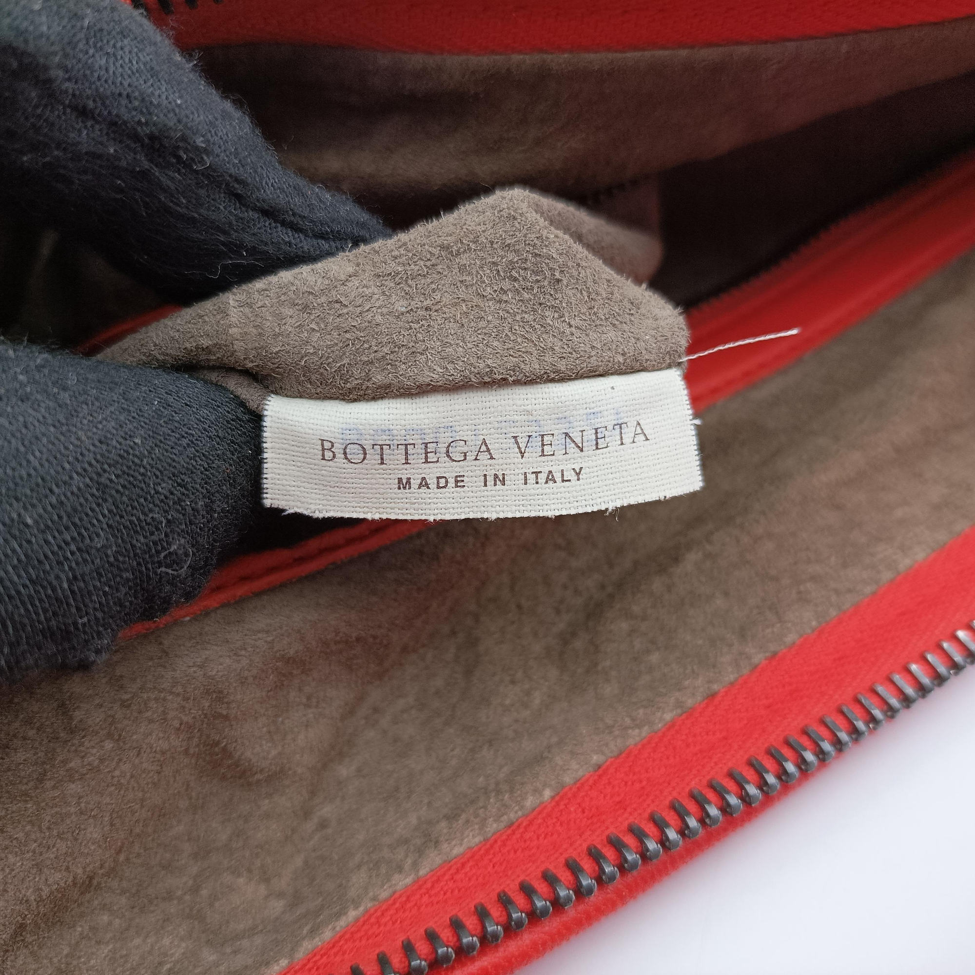 Pre-owned Bottega Veneta Intrecciato Orange lambskin  shoulderbag | stylenewstar