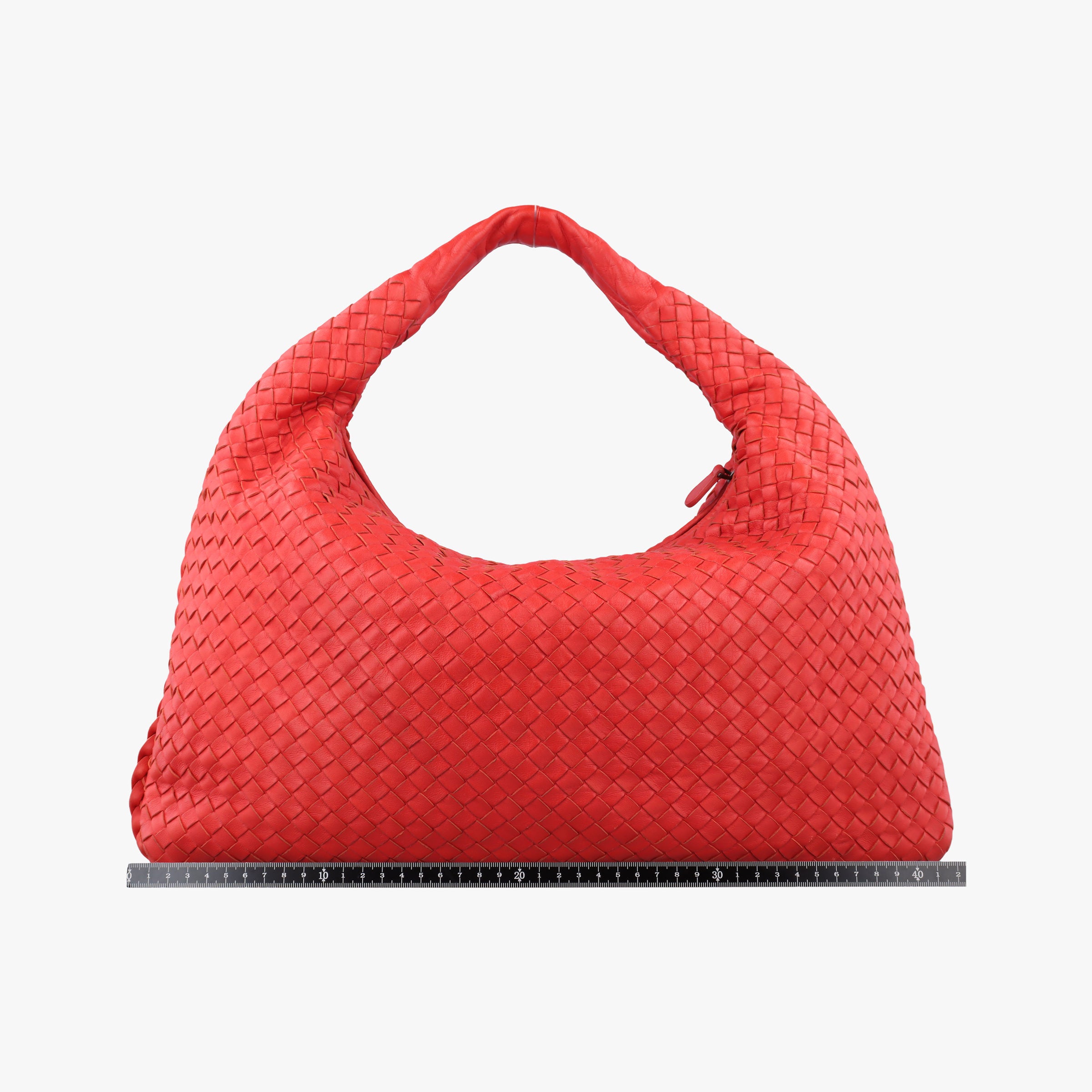 Pre-owned Bottega Veneta Intrecciato Orange lambskin  shoulderbag | stylenewstar
