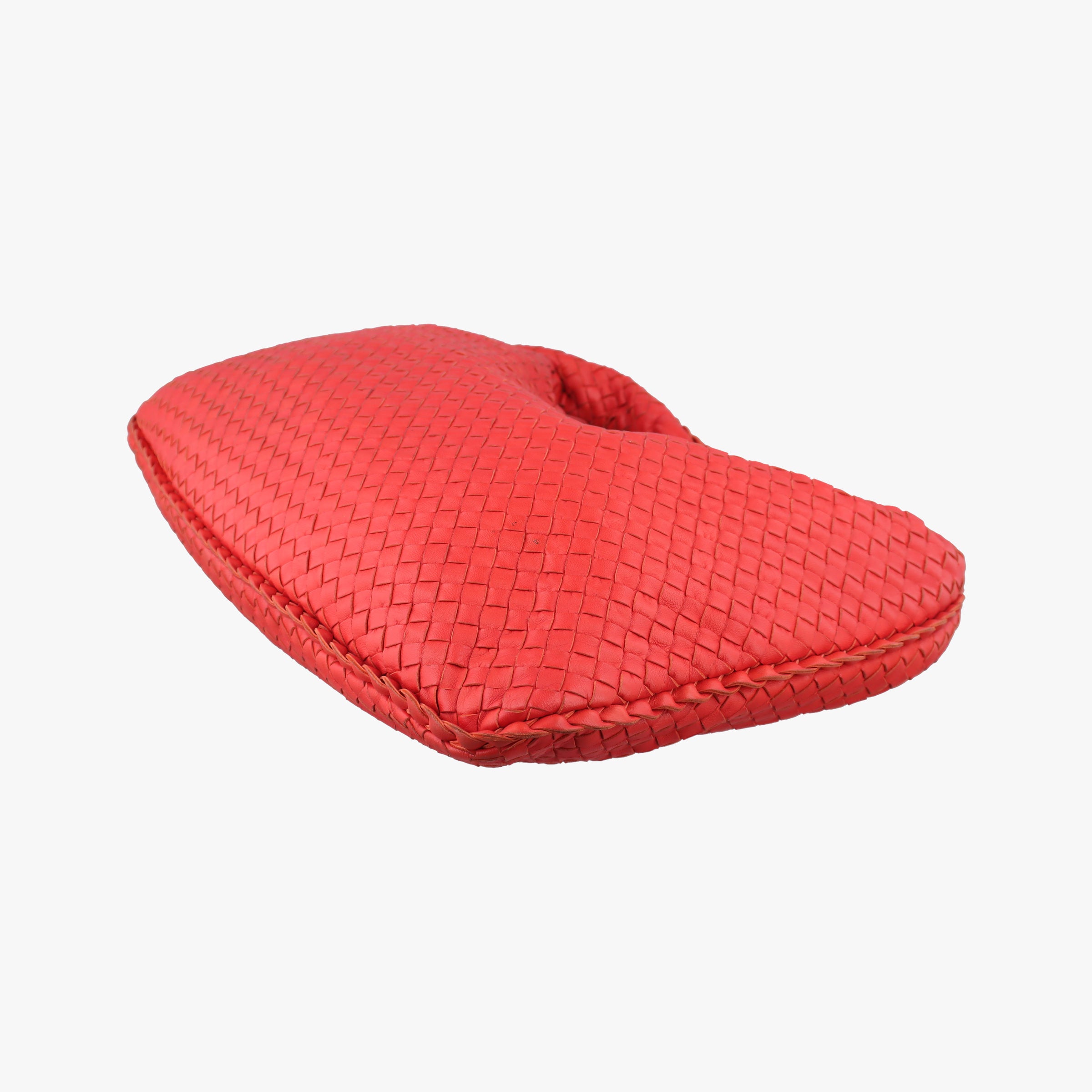 Pre-owned Bottega Veneta Intrecciato Orange lambskin  shoulderbag | stylenewstar