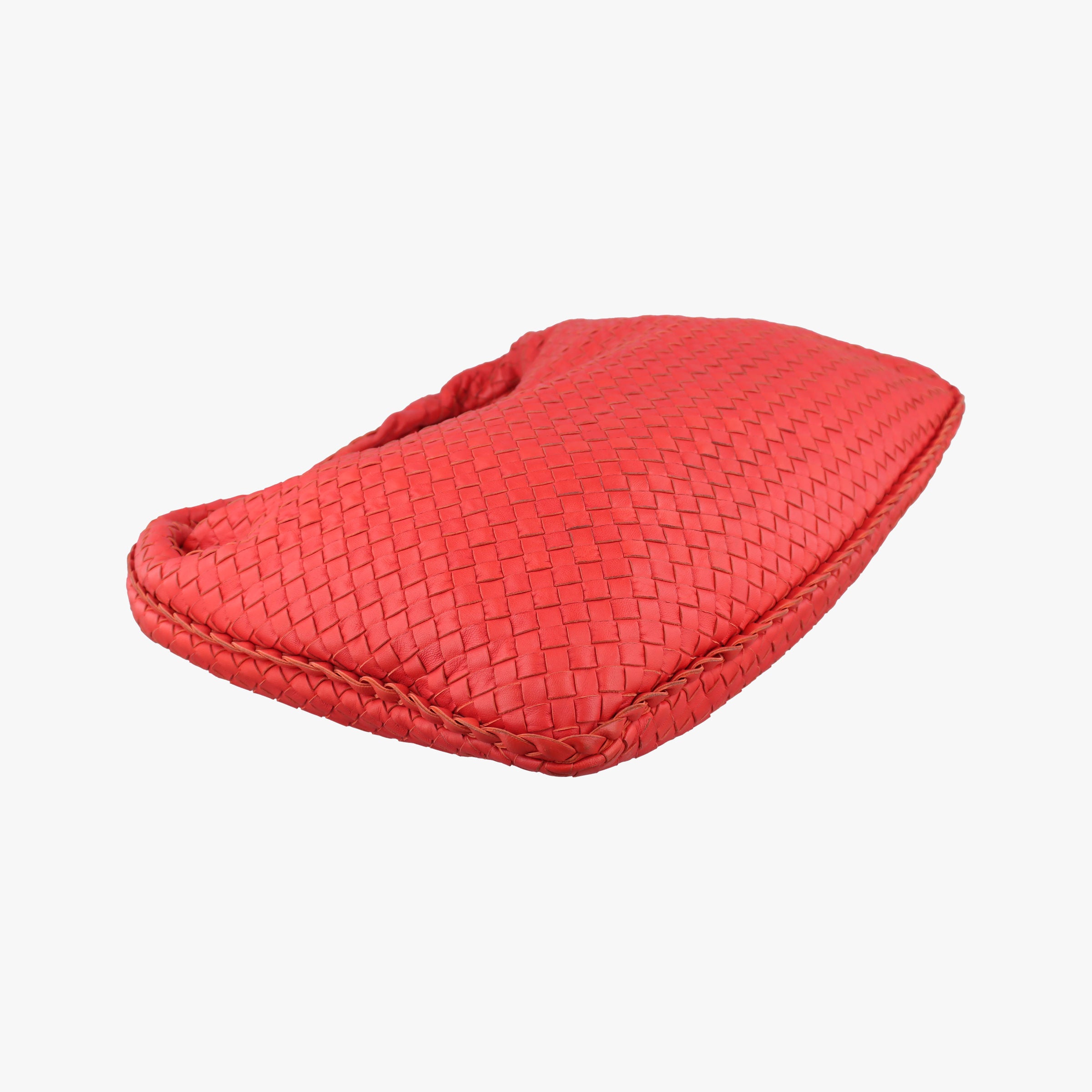 Pre-owned Bottega Veneta Intrecciato Orange lambskin  shoulderbag | stylenewstar