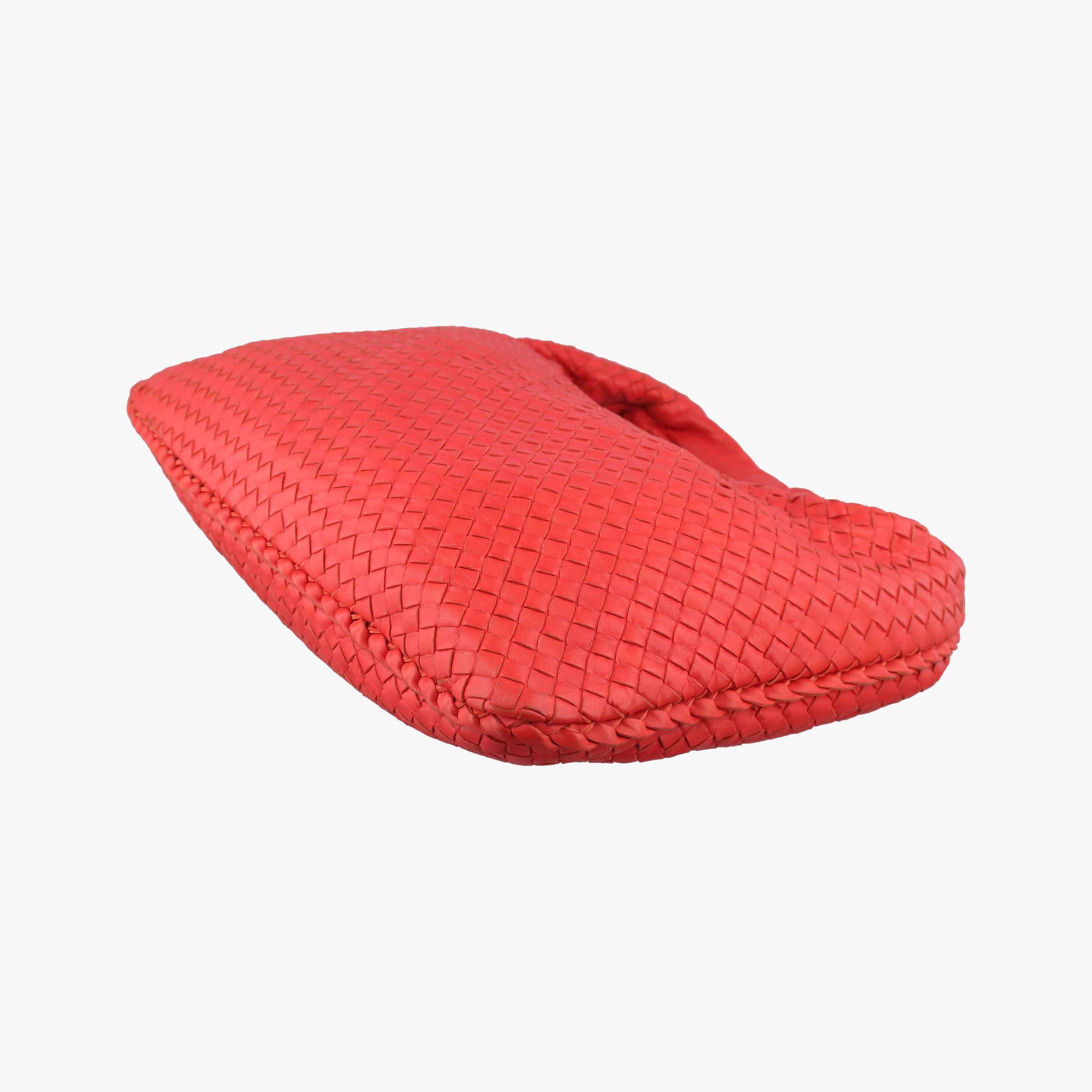 Pre-owned Bottega Veneta Intrecciato Orange lambskin  shoulderbag | stylenewstar