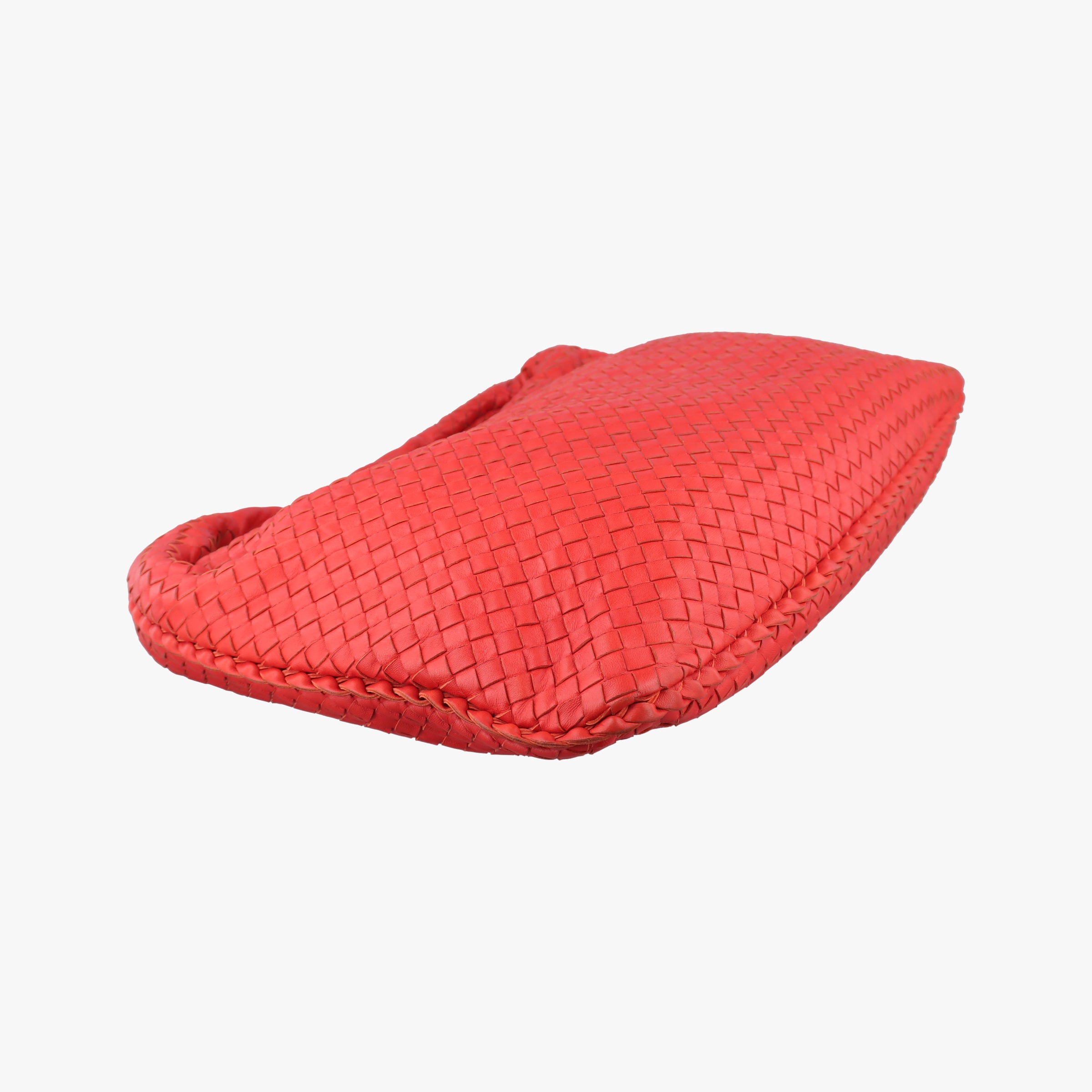 Pre-owned Bottega Veneta Intrecciato Orange lambskin  shoulderbag | stylenewstar
