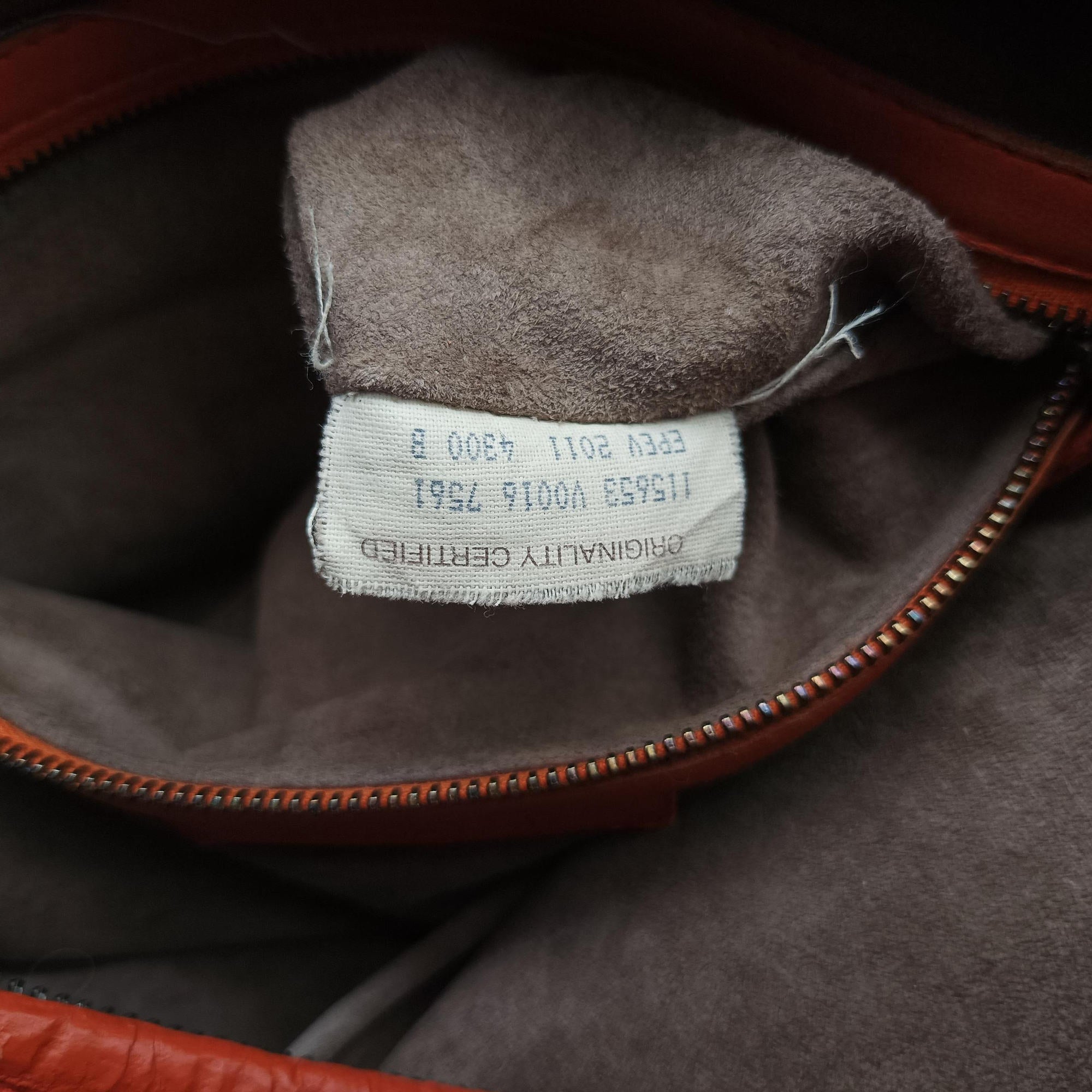 Pre-owned Bottega Veneta Intrecciato Orange lambskin  shoulderbag | stylenewstar
