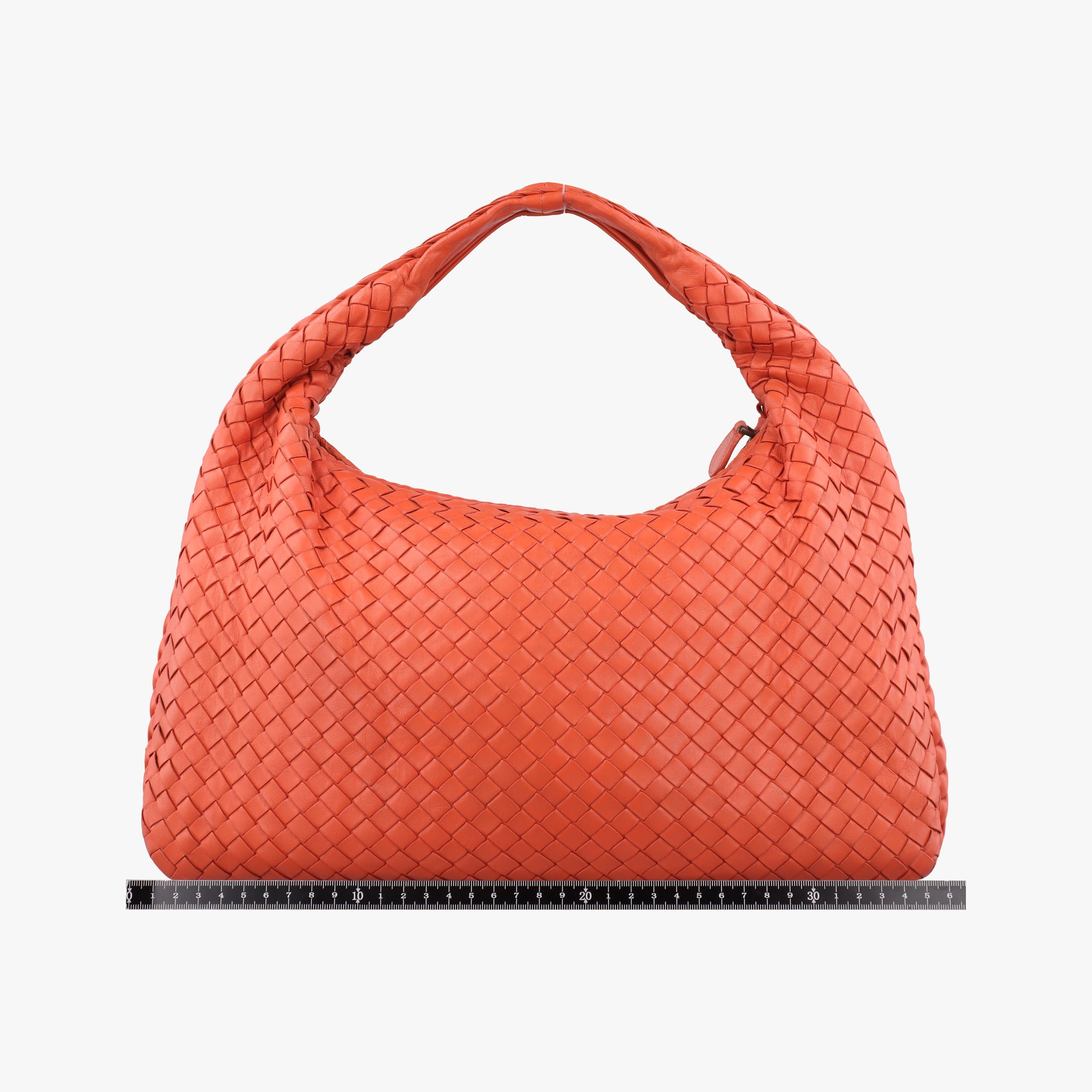 Pre-owned Bottega Veneta Intrecciato Orange lambskin  shoulderbag | stylenewstar