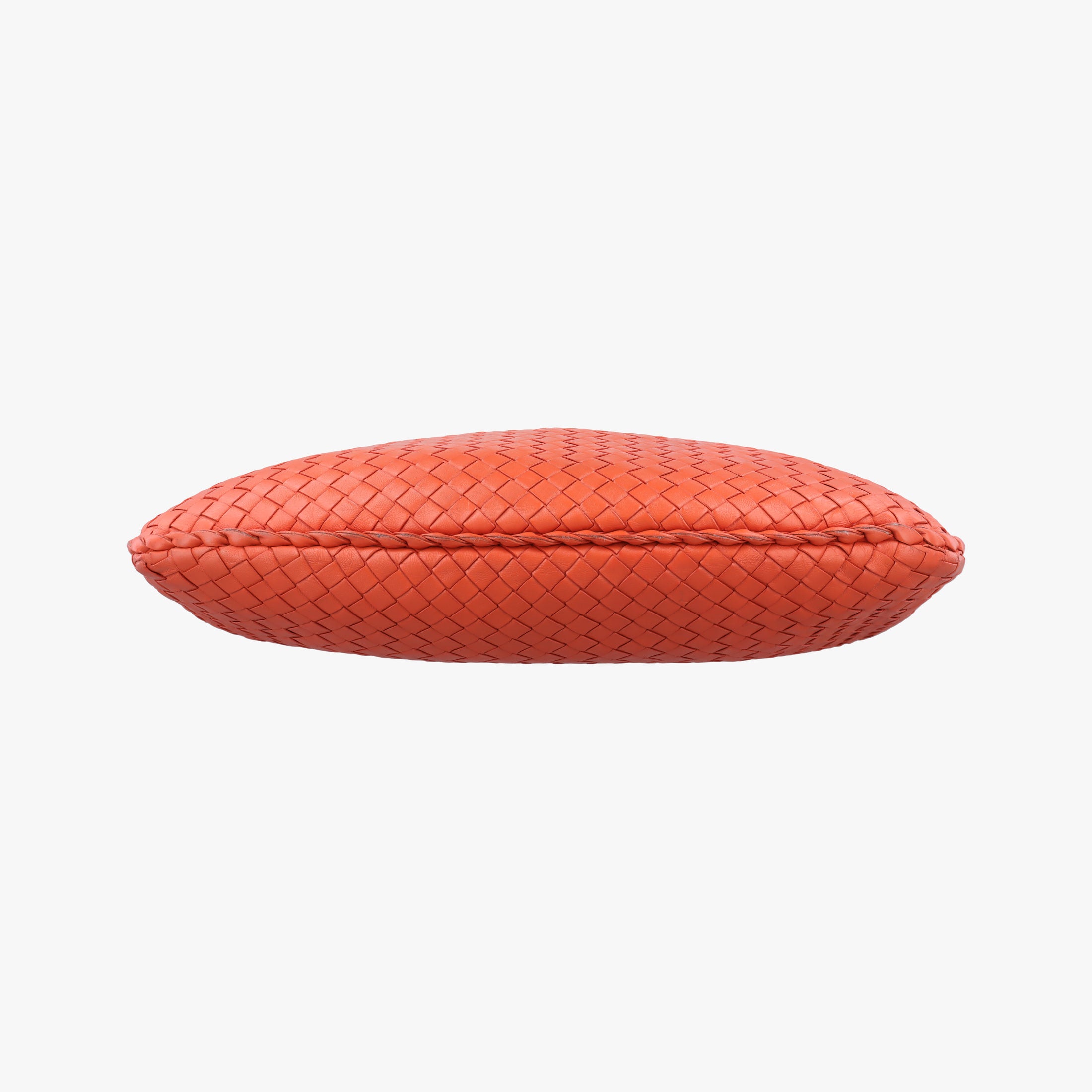 Pre-owned Bottega Veneta Intrecciato Orange lambskin  shoulderbag | stylenewstar