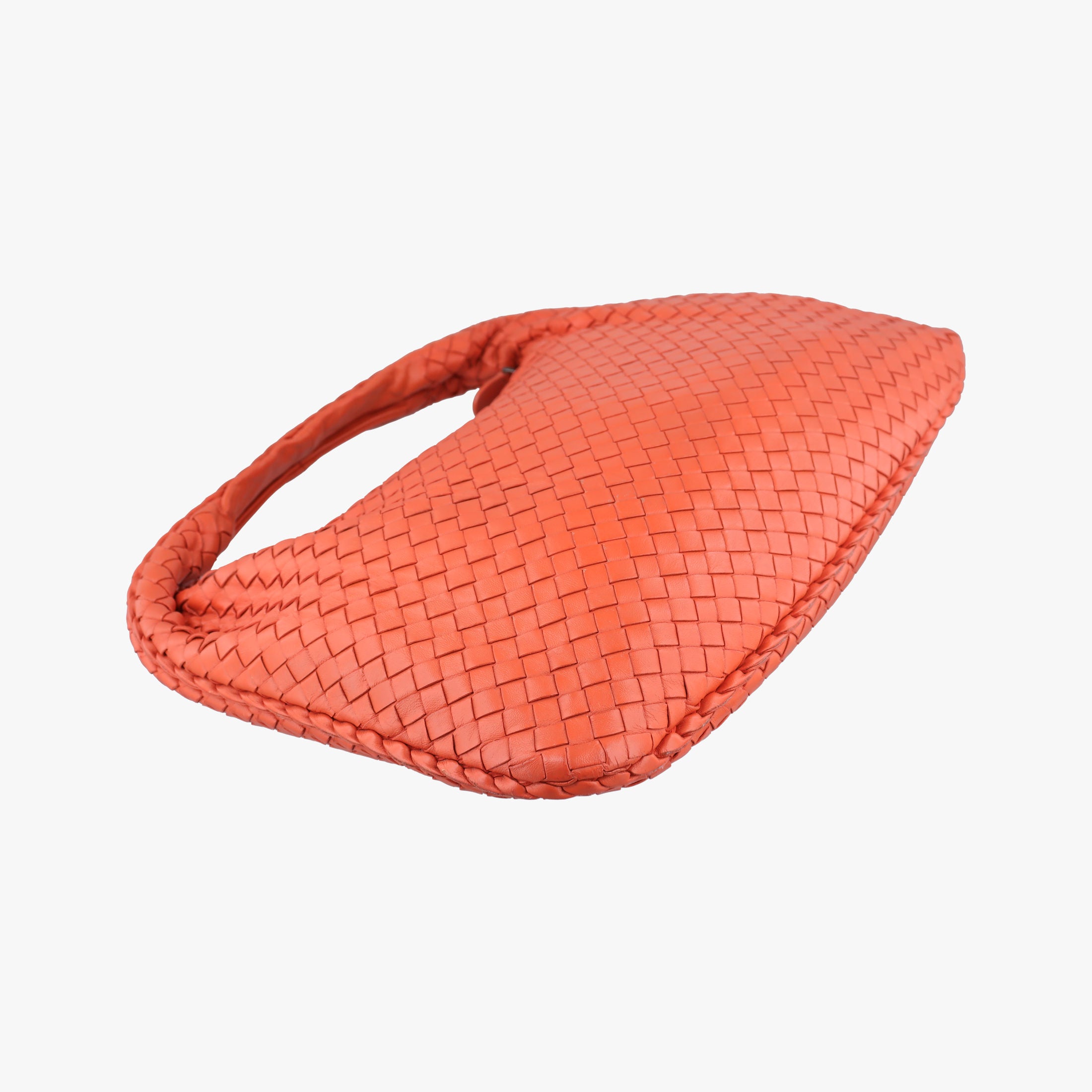 Pre-owned Bottega Veneta Intrecciato Orange lambskin  shoulderbag | stylenewstar