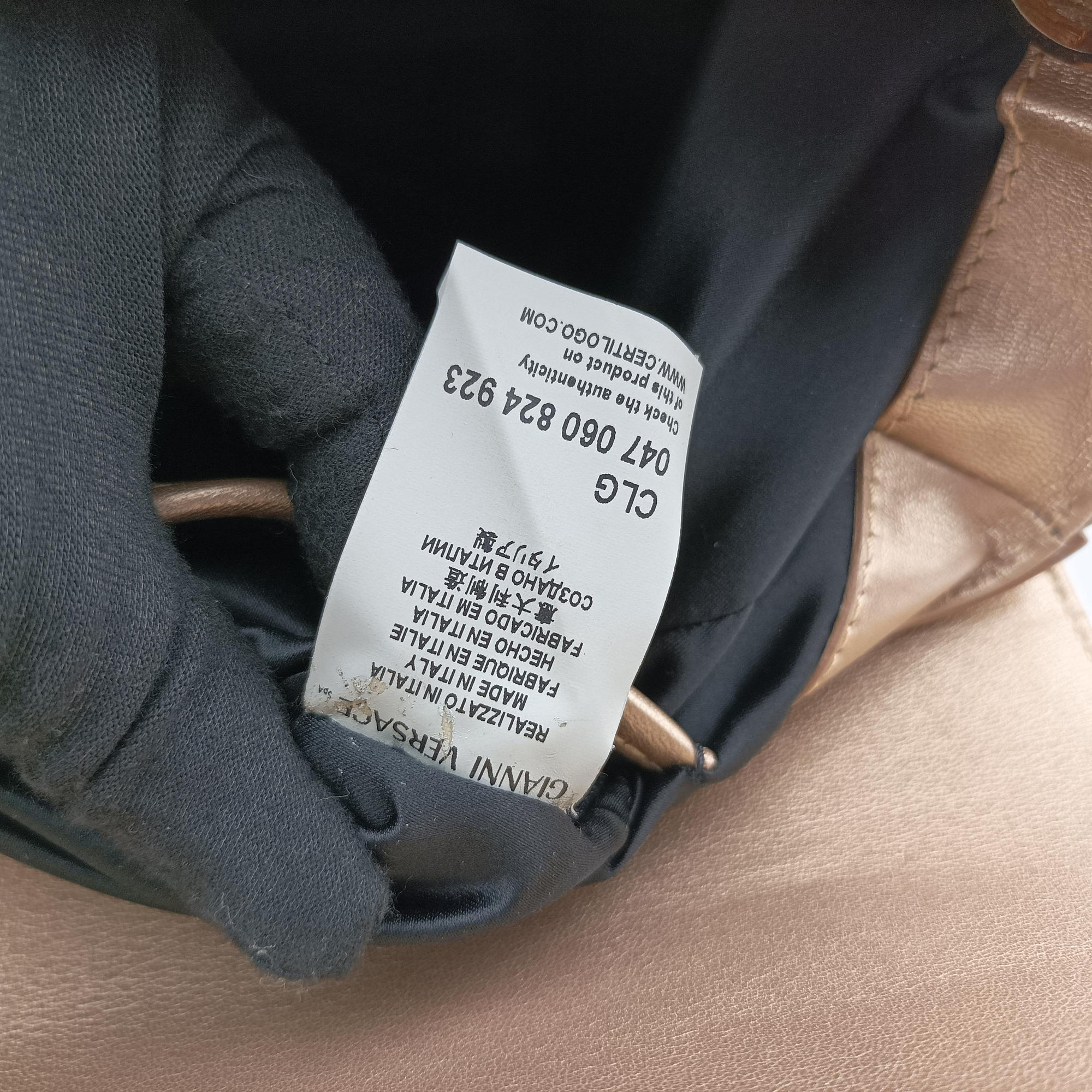 Pre-owned VERSACE Medusa Golden Patent x Leather  shoulderbag | stylenewstar