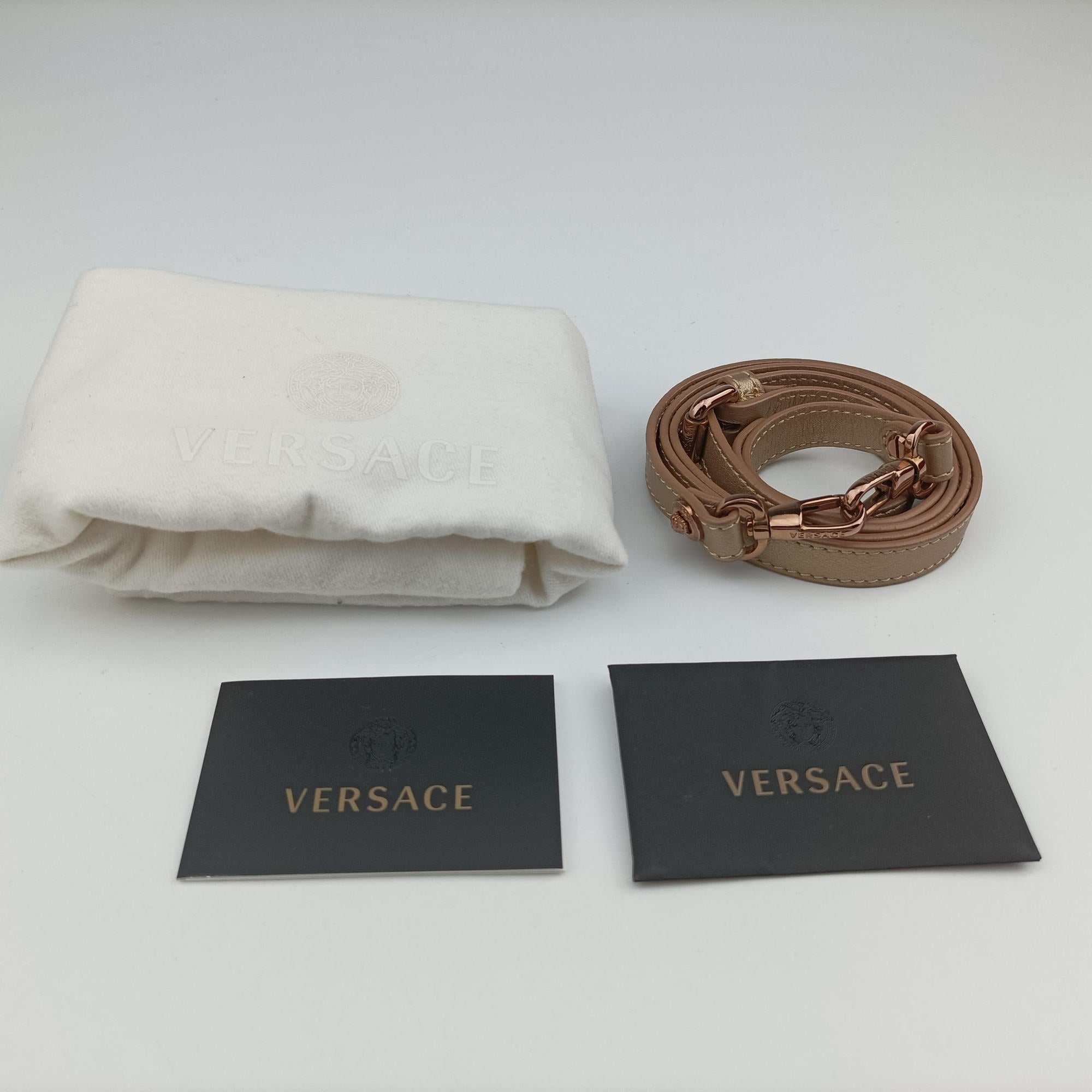Pre-owned VERSACE Medusa Golden Patent x Leather  shoulderbag | stylenewstar