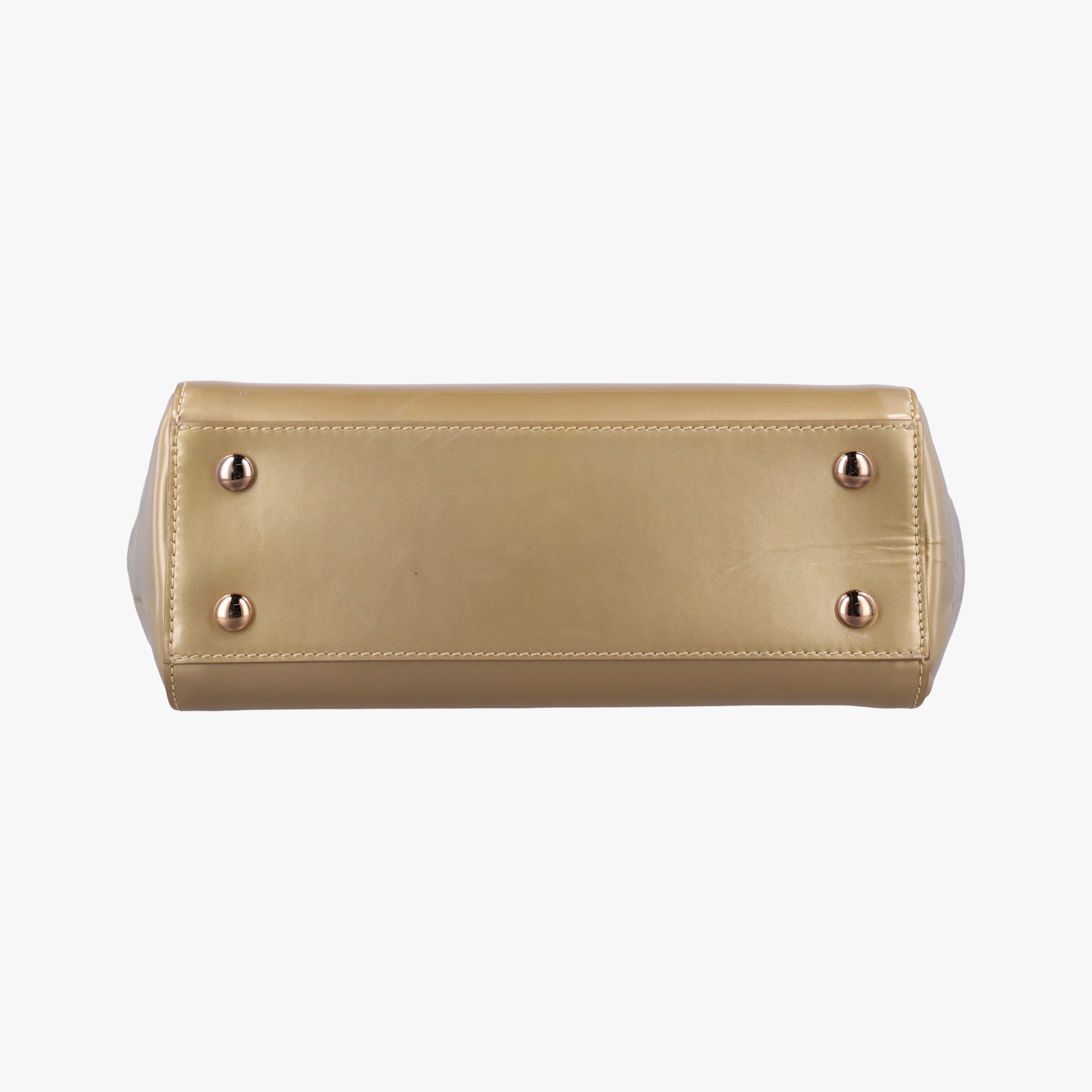 Pre-owned VERSACE Medusa Golden Patent x Leather  shoulderbag | stylenewstar