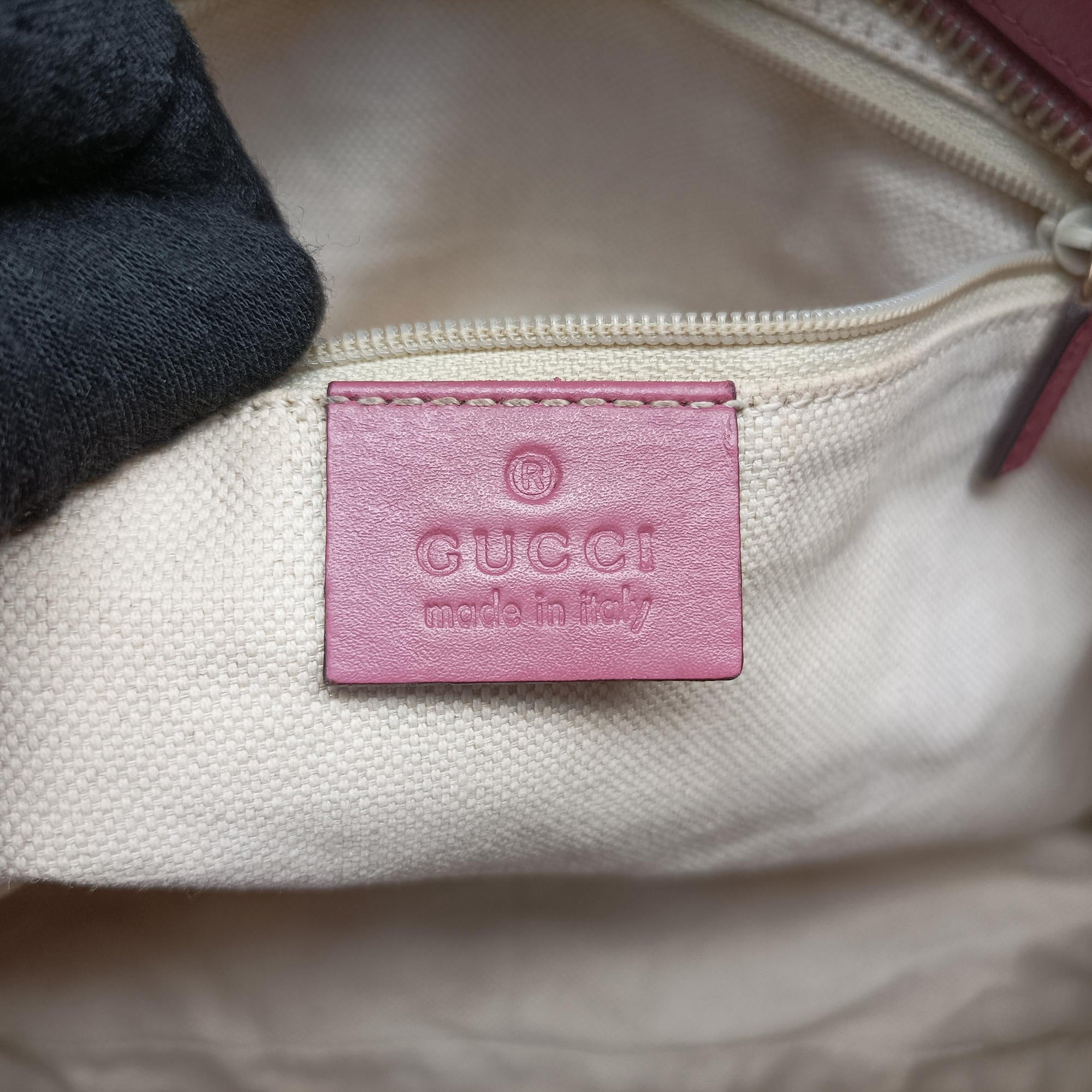 Pre-owned Gucci Sukey khaki Canvas×Leather 296834 shoulderbag | stylenewstar