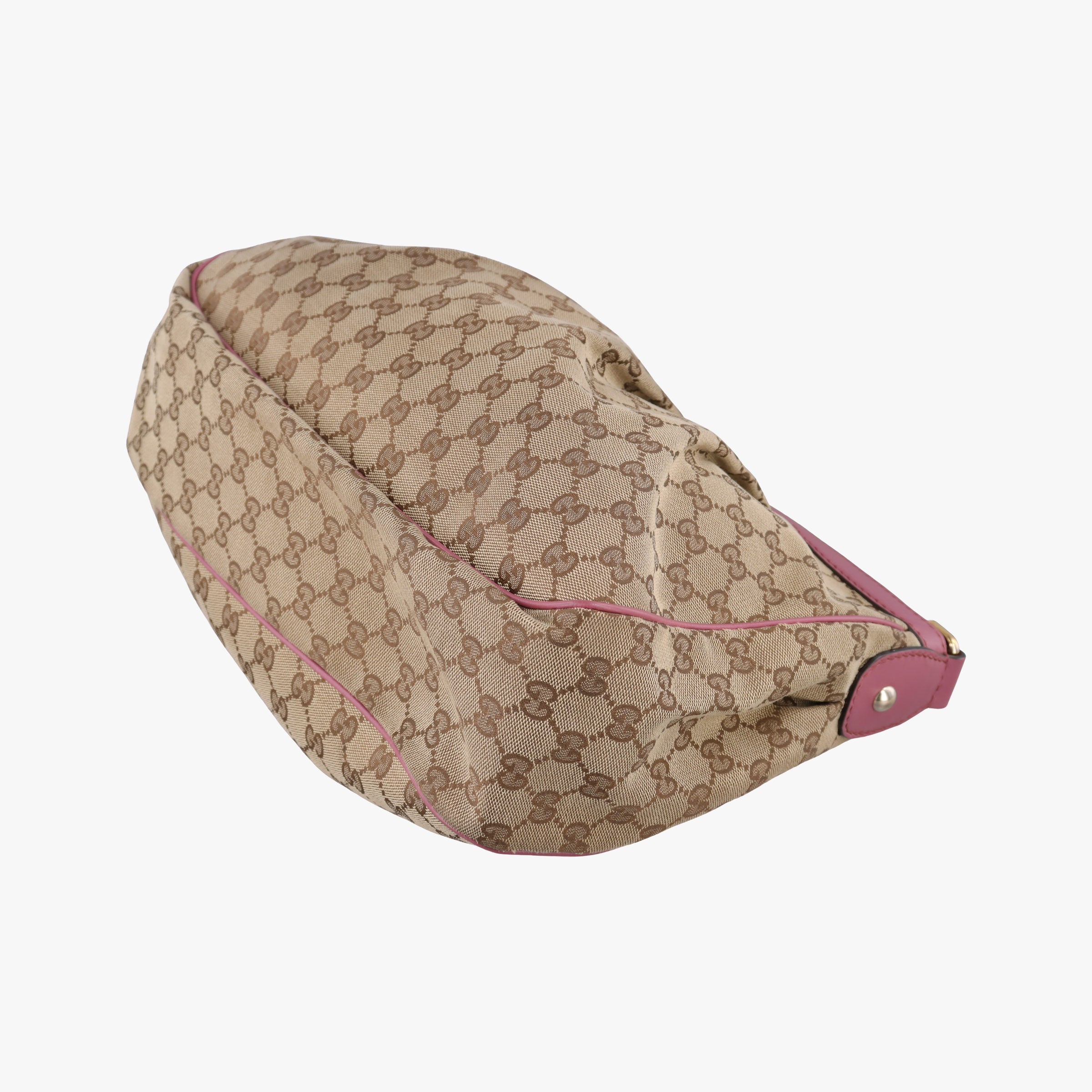 Pre-owned Gucci Sukey khaki Canvas×Leather 296834 shoulderbag | stylenewstar