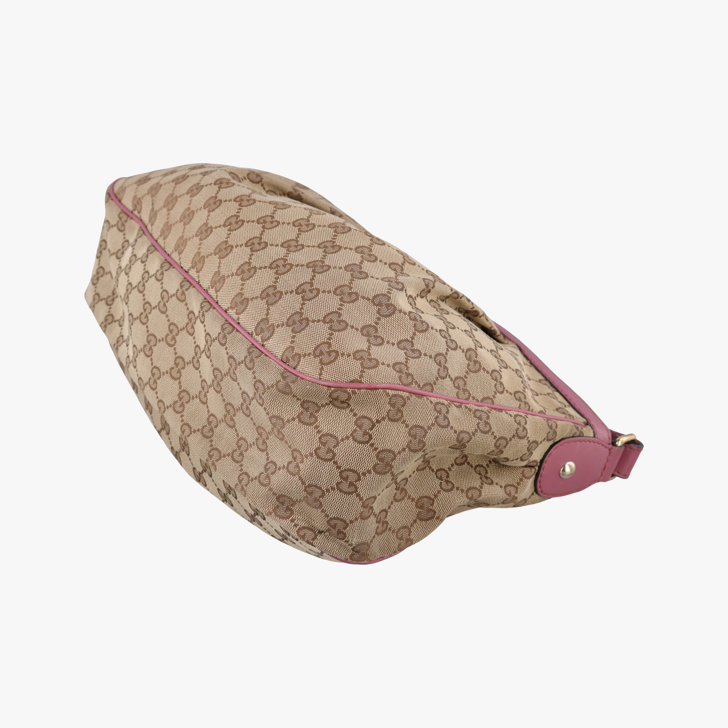 Pre-owned Gucci Sukey khaki Canvas×Leather 296834 shoulderbag | stylenewstar