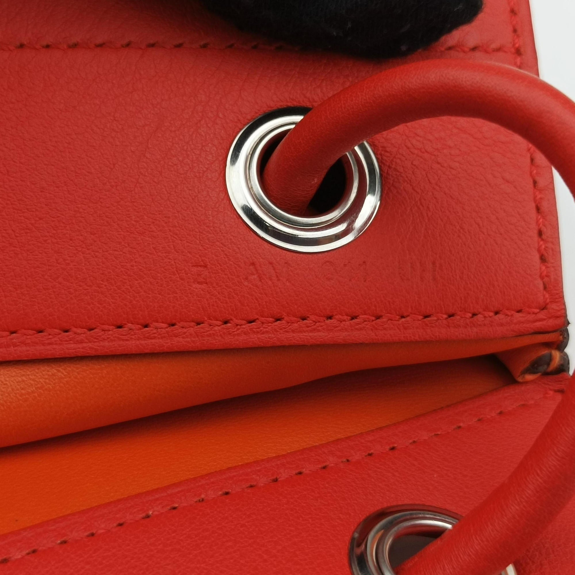 Vintage Hermes Sac Aline mini Orange Leather  shoulderbag | stylenewstar