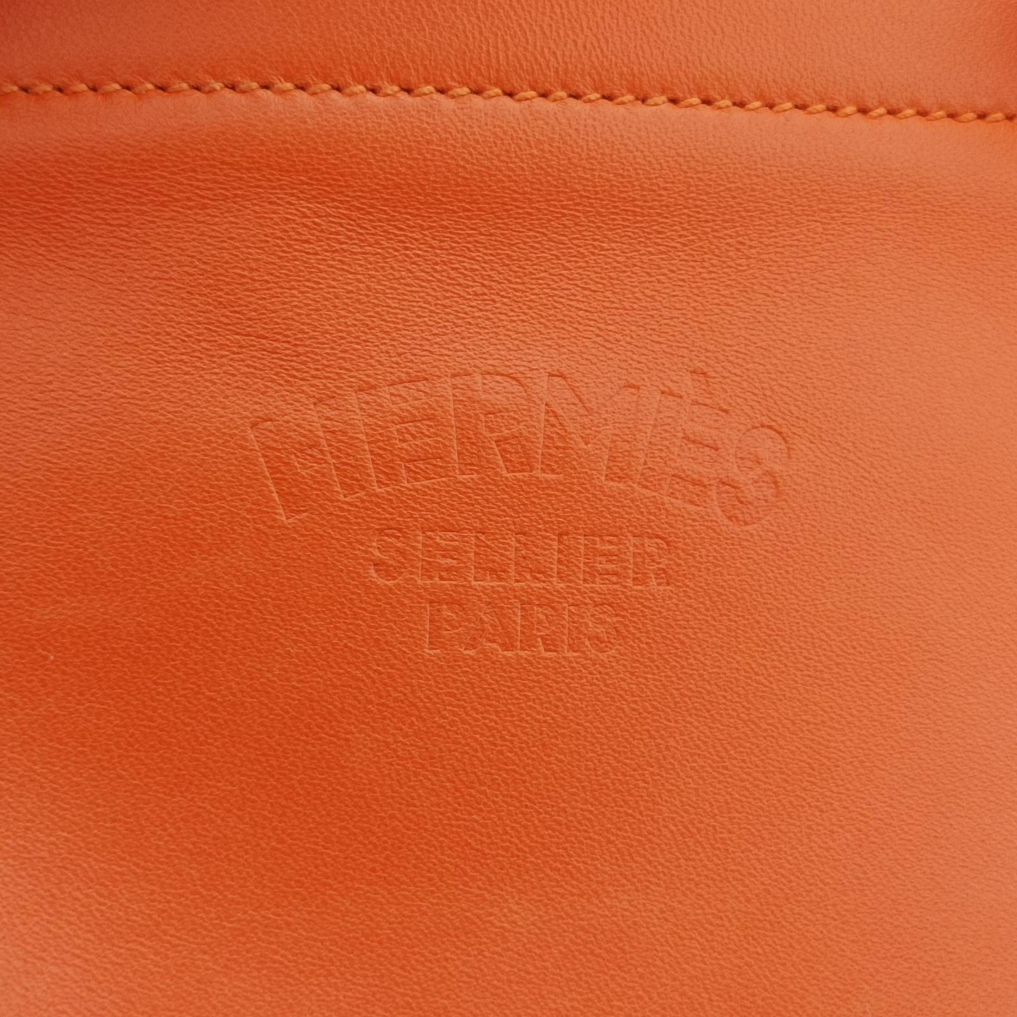 Vintage Hermes Sac Aline mini Orange Leather  shoulderbag | stylenewstar