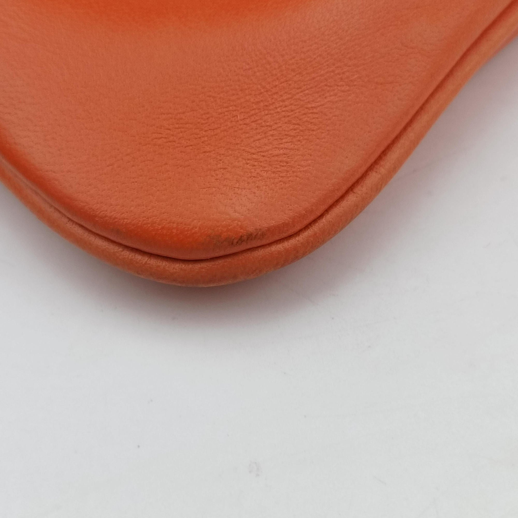 Vintage Hermes Sac Aline mini Orange Leather  shoulderbag | stylenewstar