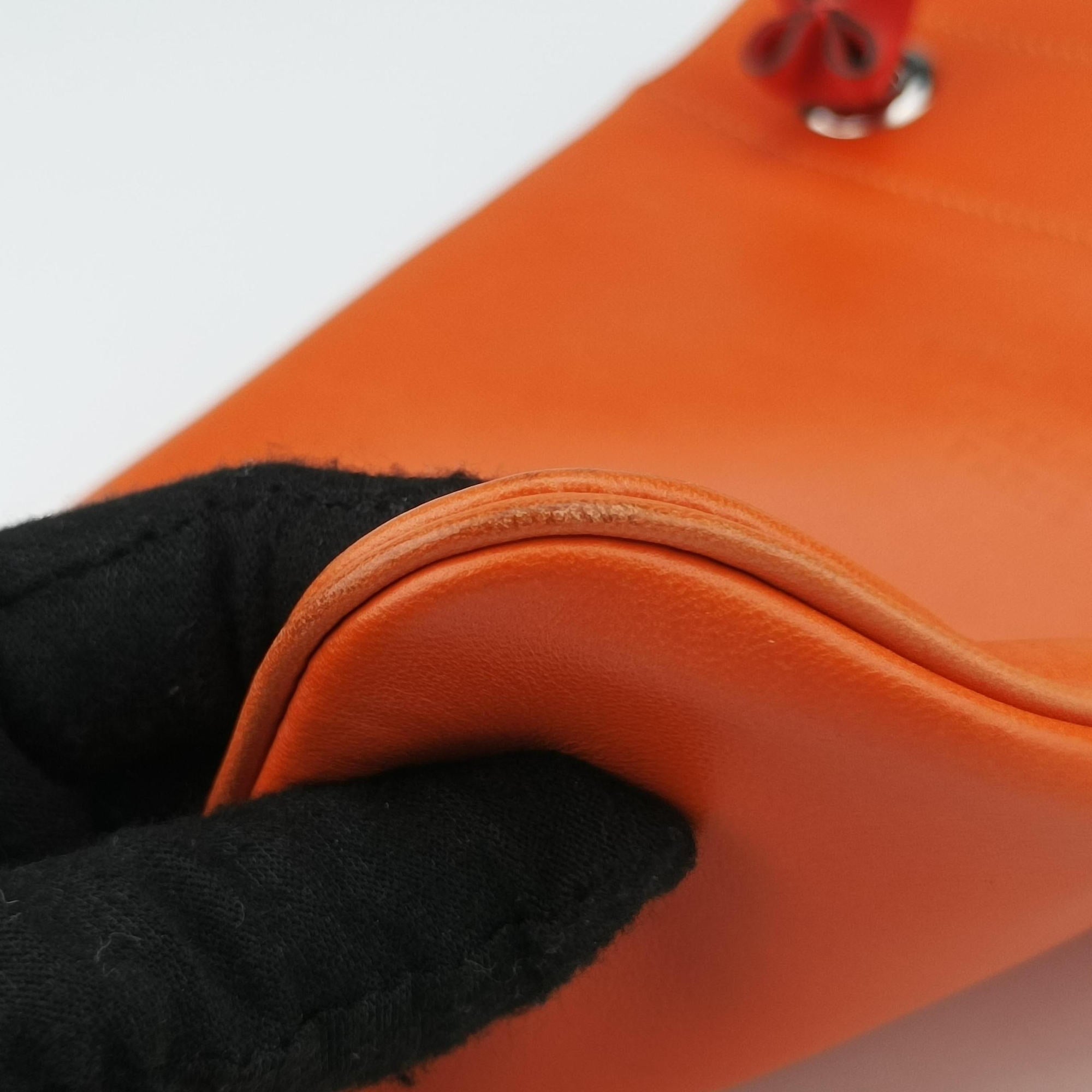Vintage Hermes Sac Aline mini Orange Leather  shoulderbag | stylenewstar
