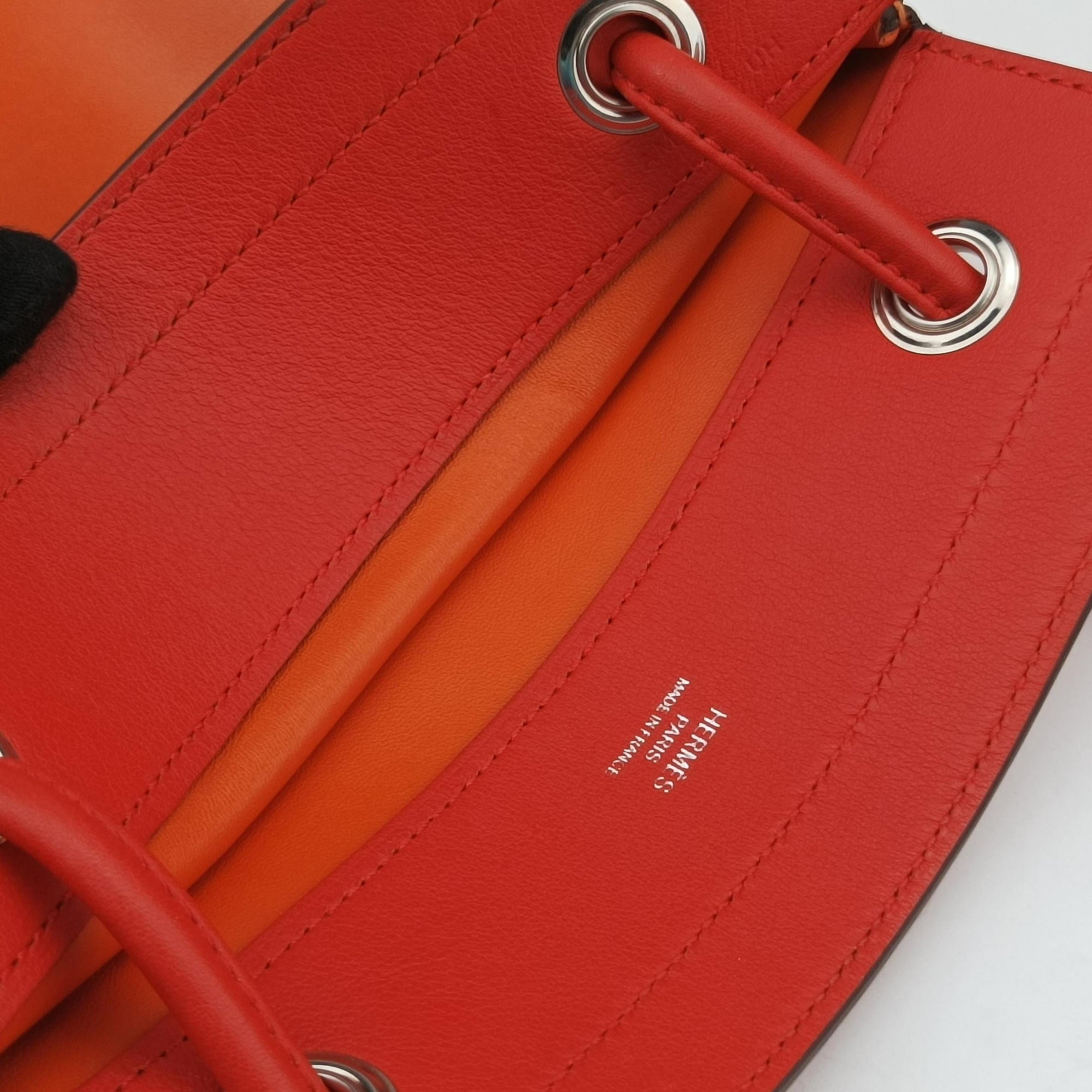 Vintage Hermes Sac Aline mini Orange Leather  shoulderbag | stylenewstar