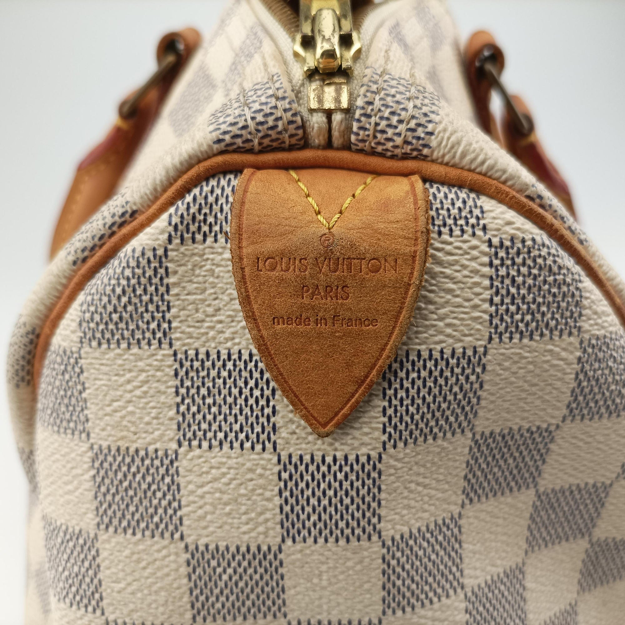 Pre-owned Louis Vuitton Speedy 30 AZUR Damier Canvas N41533 handbag | stylenewstar