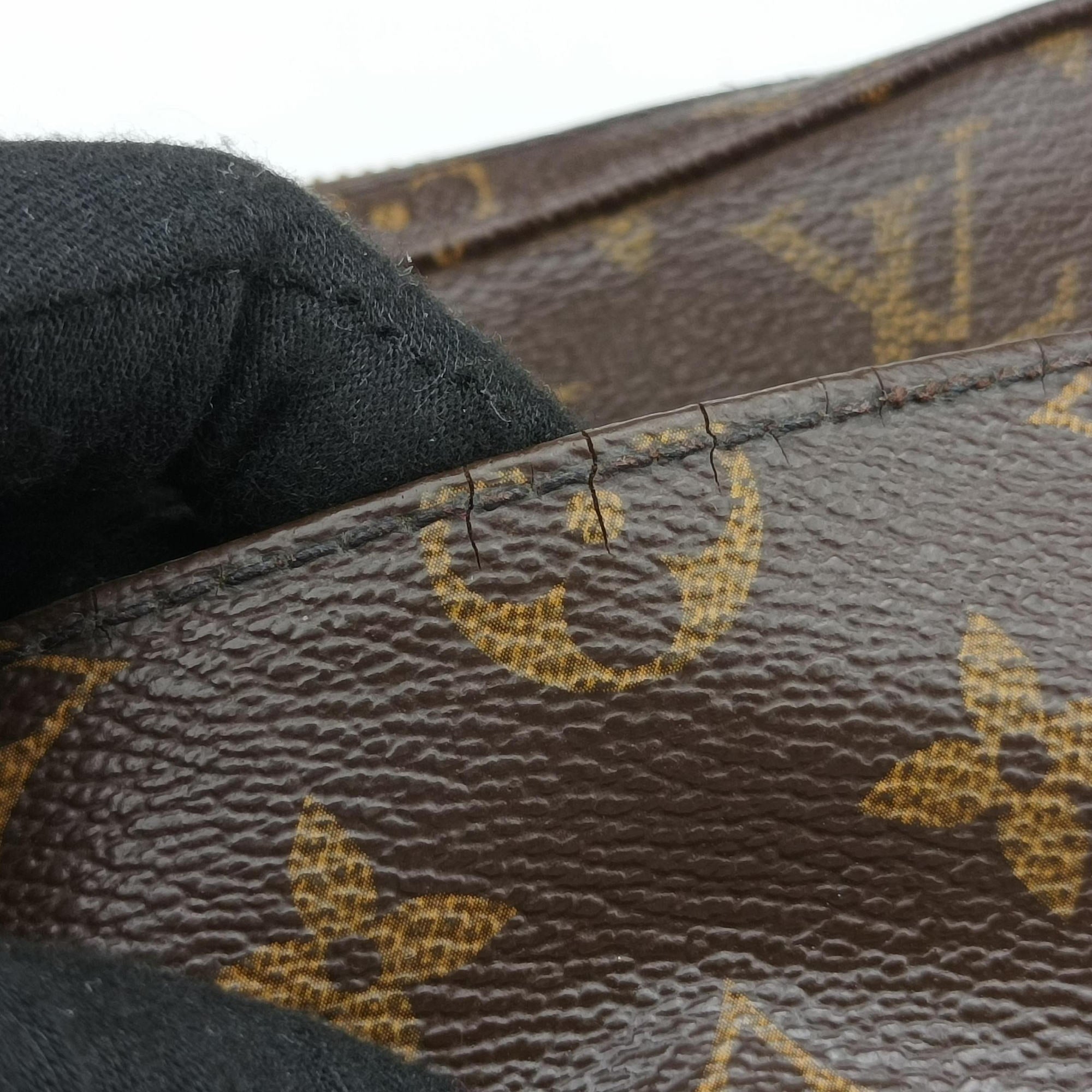 Pre-owned Louis Vuitton Trotter Beauvais brown Monogram Macassar M97037 shoulderbag | stylenewstar