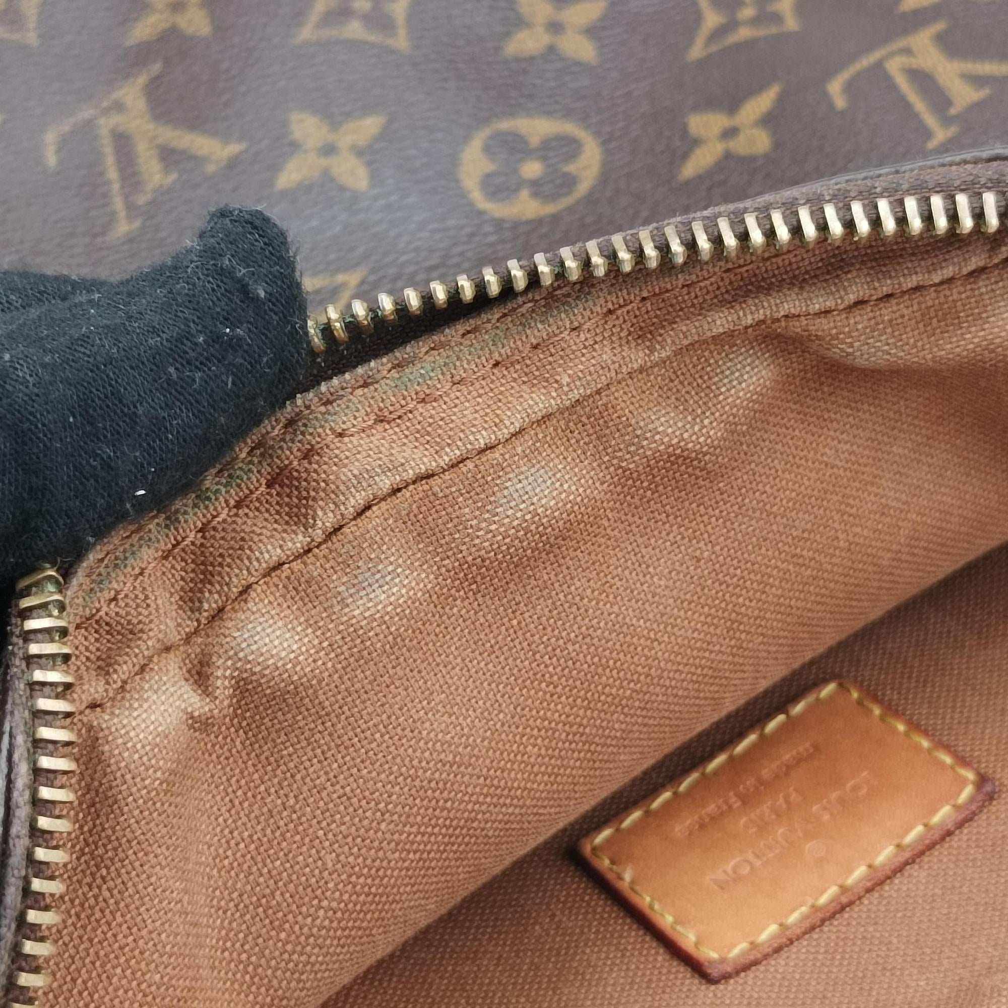 Pre-owned Louis Vuitton Trotter Beauvais brown Monogram Macassar M97037 shoulderbag | stylenewstar