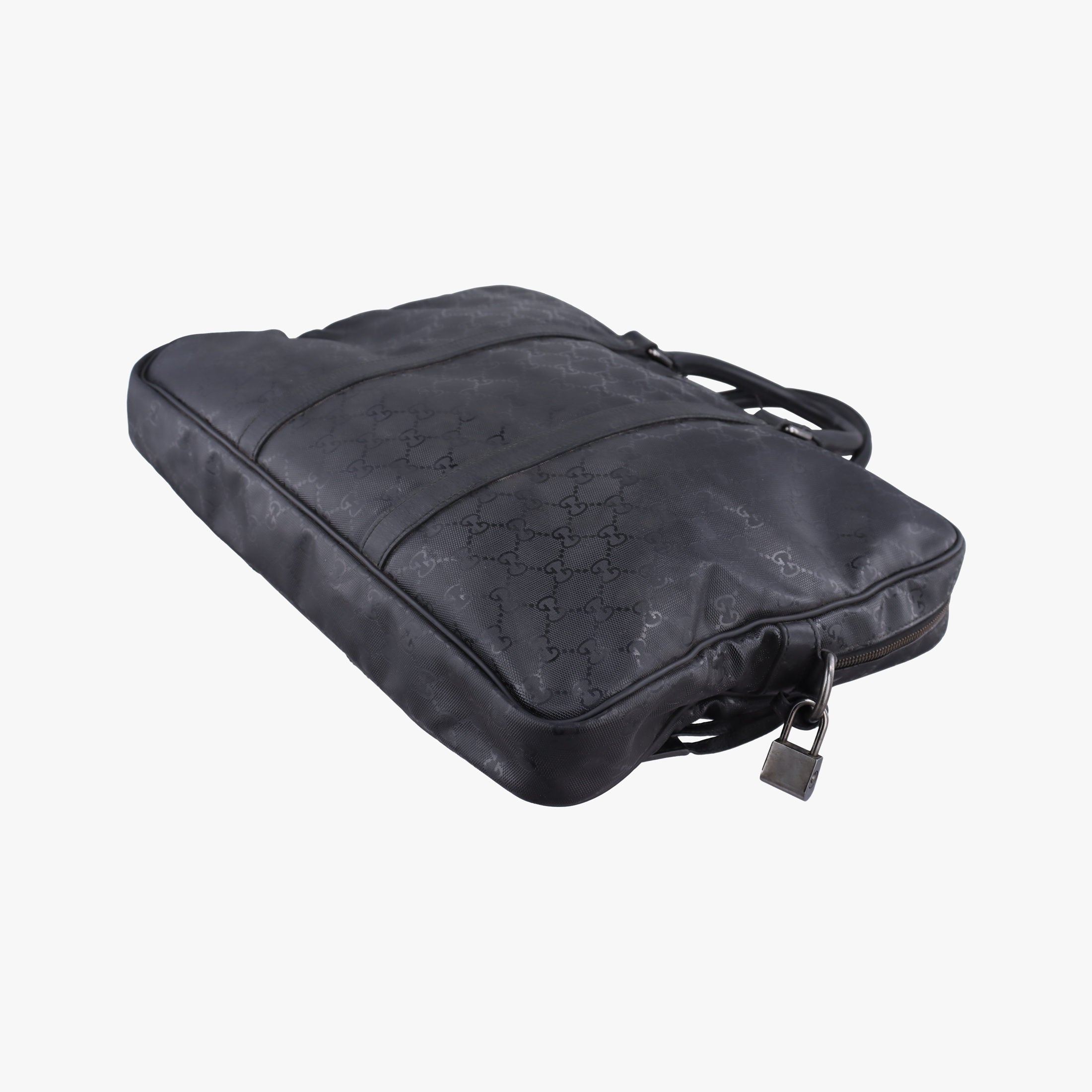 Pre-owned Gucci Diamante Black PVC coated canvas×Leather 208463 shoulderbag | stylenewstar
