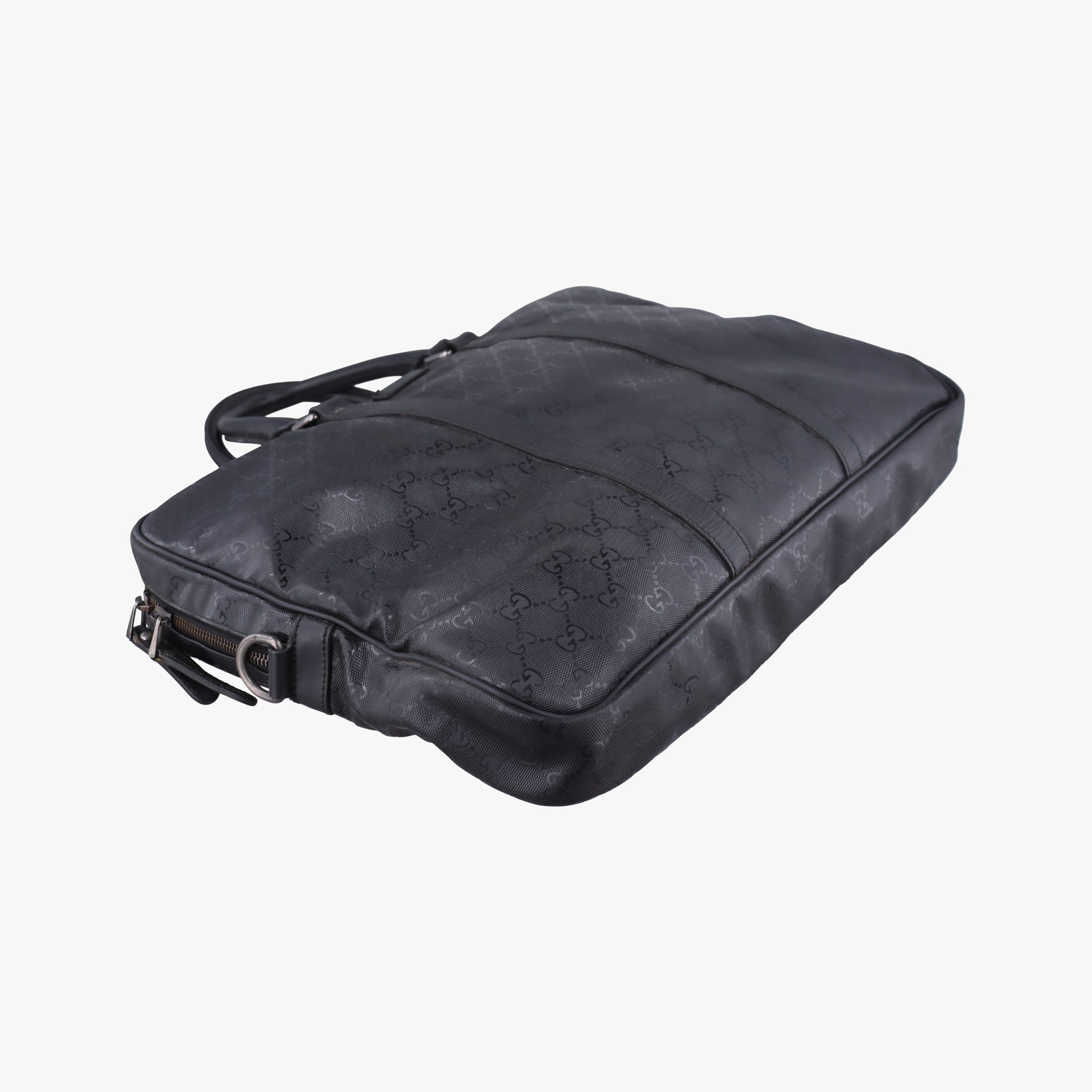 Pre-owned Gucci Diamante Black PVC coated canvas×Leather 208463 shoulderbag | stylenewstar
