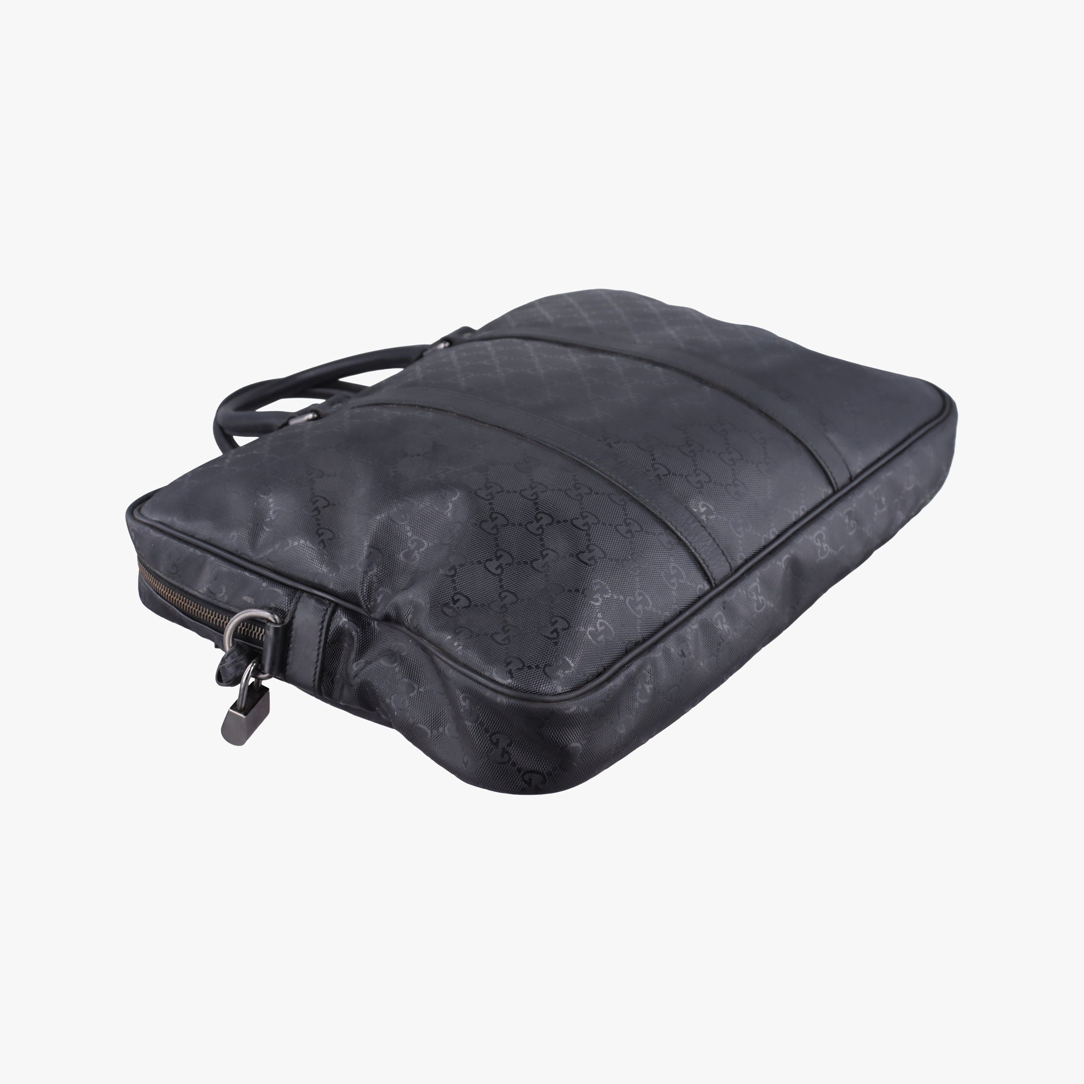 Pre-owned Gucci Diamante Black PVC coated canvas×Leather 208463 shoulderbag | stylenewstar