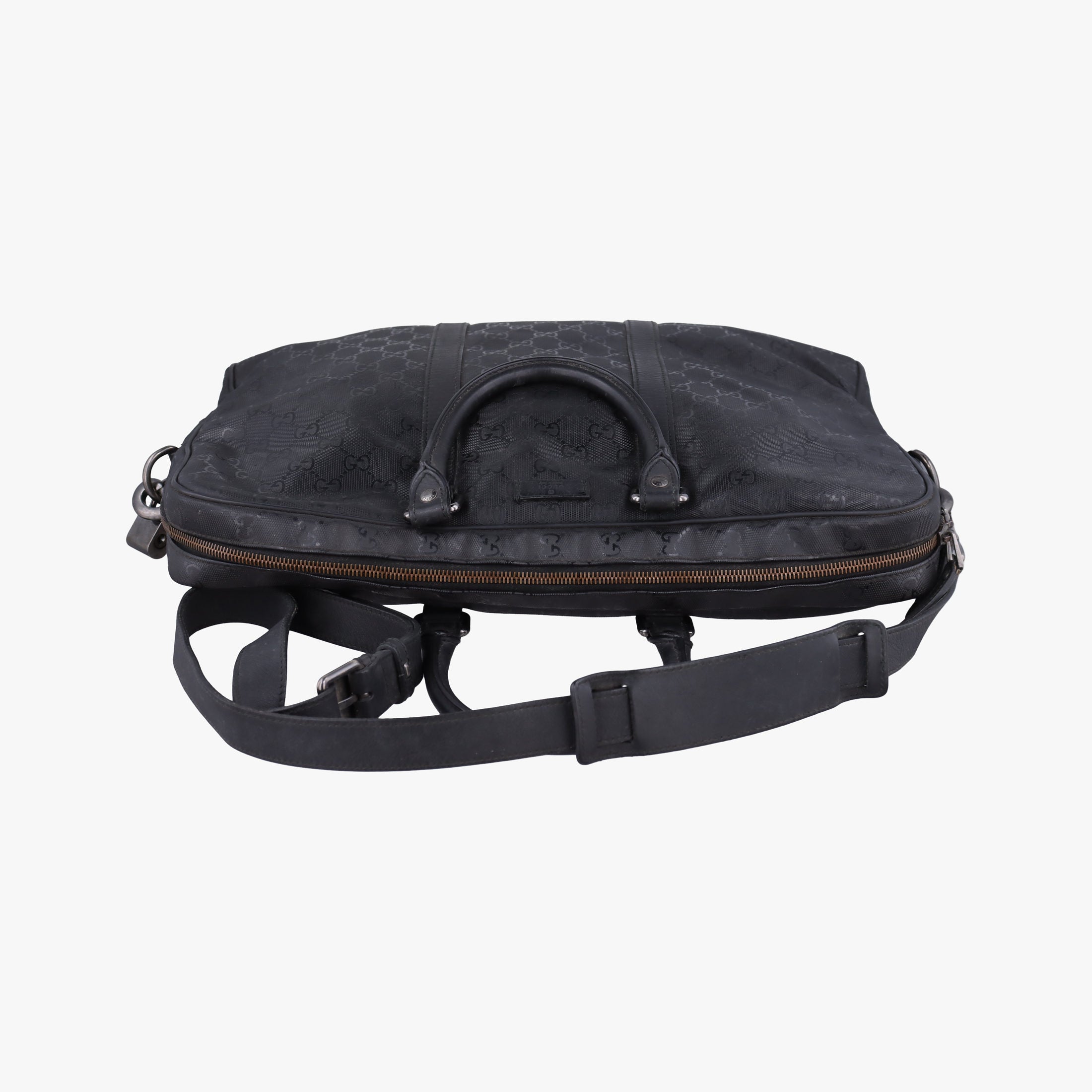 Pre-owned Gucci Diamante Black PVC coated canvas×Leather 208463 shoulderbag | stylenewstar