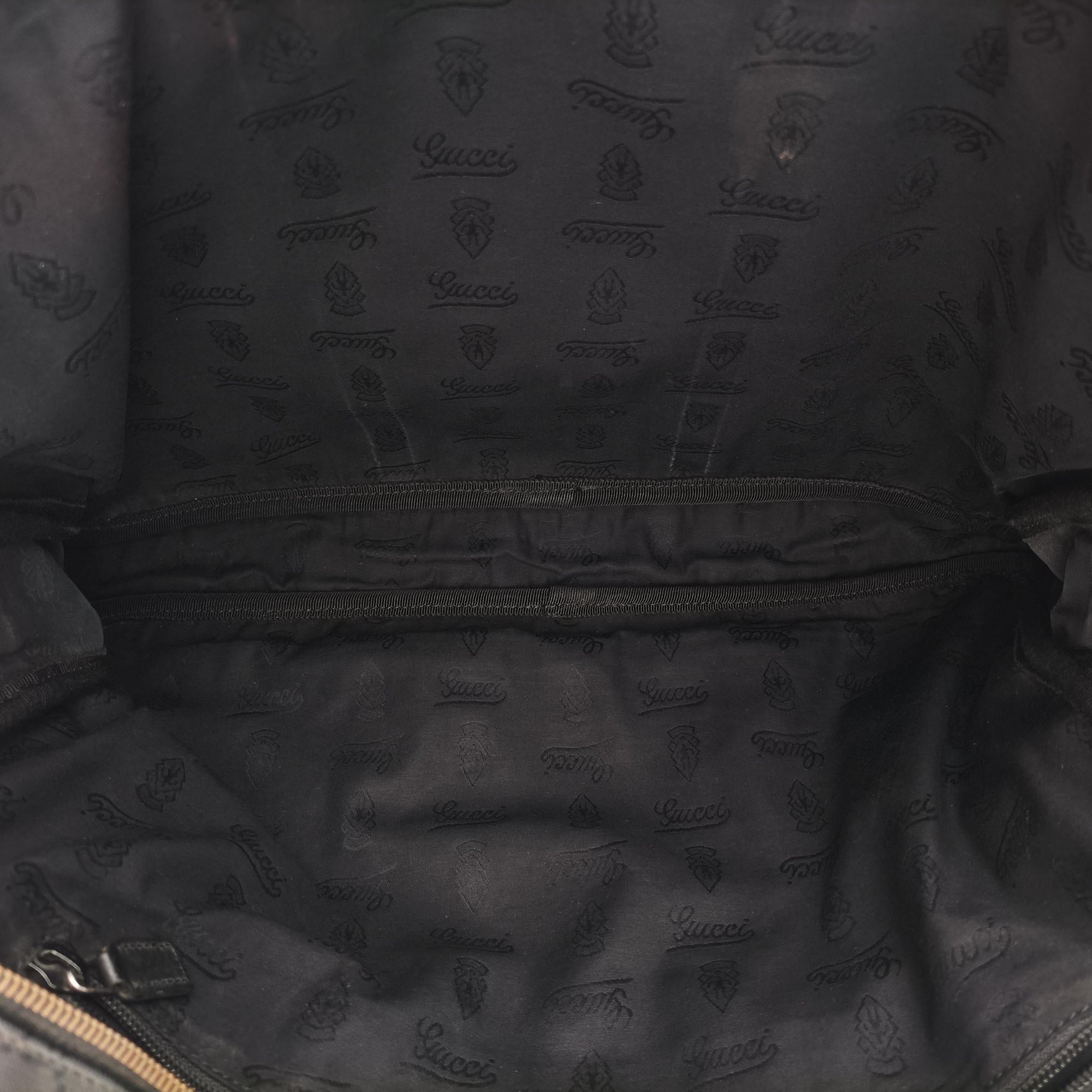 Pre-owned Gucci Diamante Black PVC coated canvas×Leather 208463 shoulderbag | stylenewstar