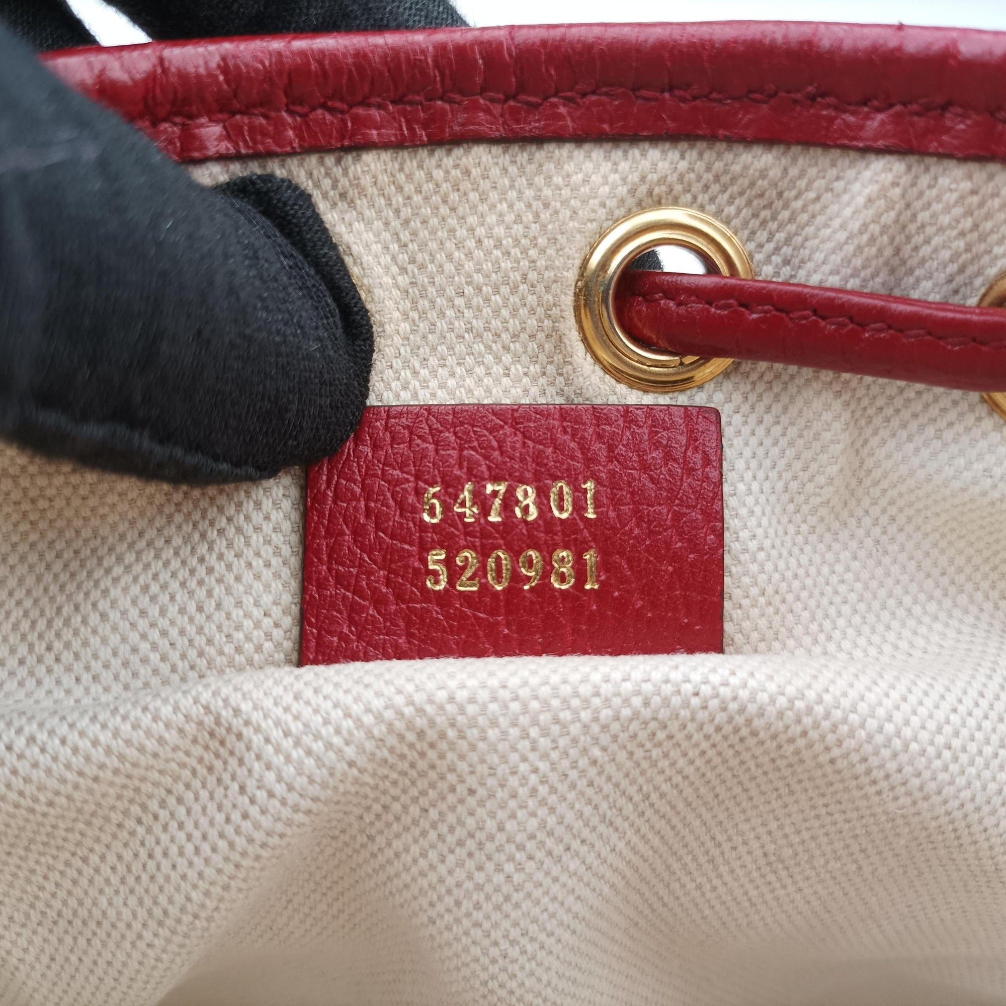 Pre-owned Gucci Doraemon collaboration Brown×Red×Multi PVC coated canvas×Leather 647801 shoulderbag | stylenewstar