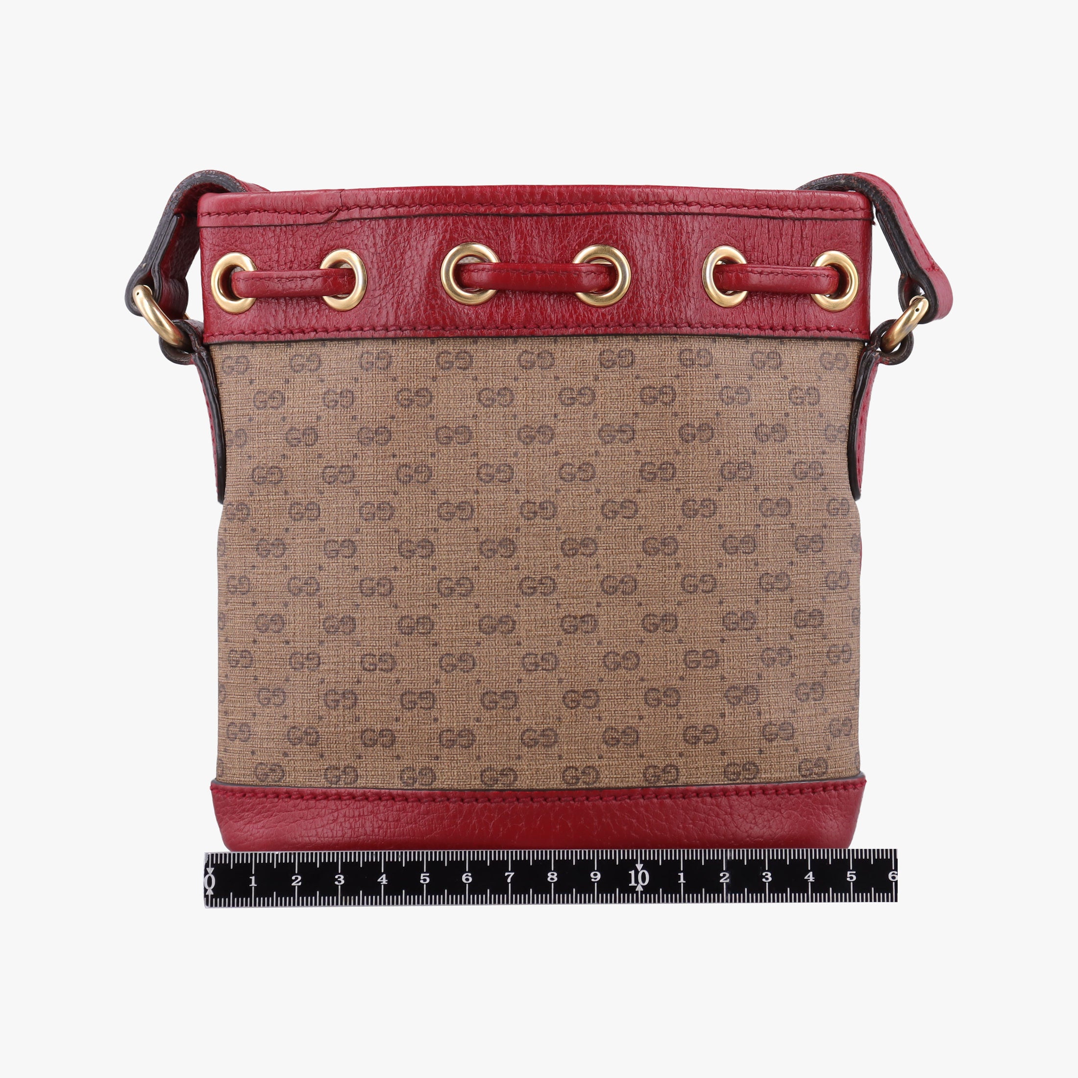 Pre-owned Gucci Doraemon collaboration Brown×Red×Multi PVC coated canvas×Leather 647801 shoulderbag | stylenewstar