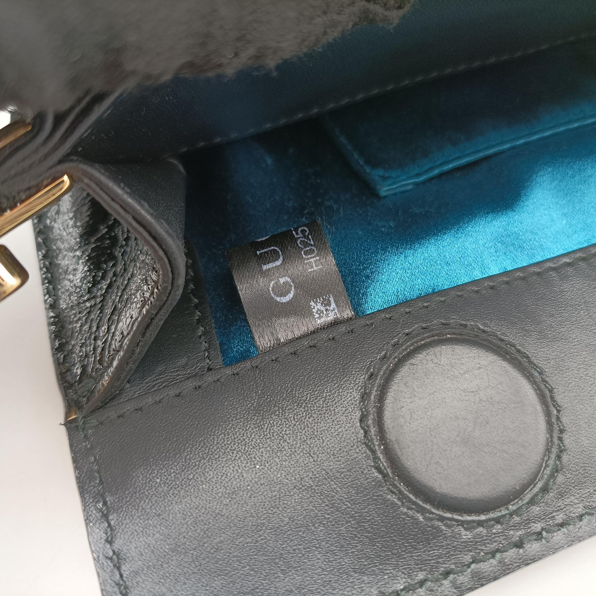 Pre-owned Gucci Ophidia Red×Black Suede×Patent 503877 shoulderbag | stylenewstar