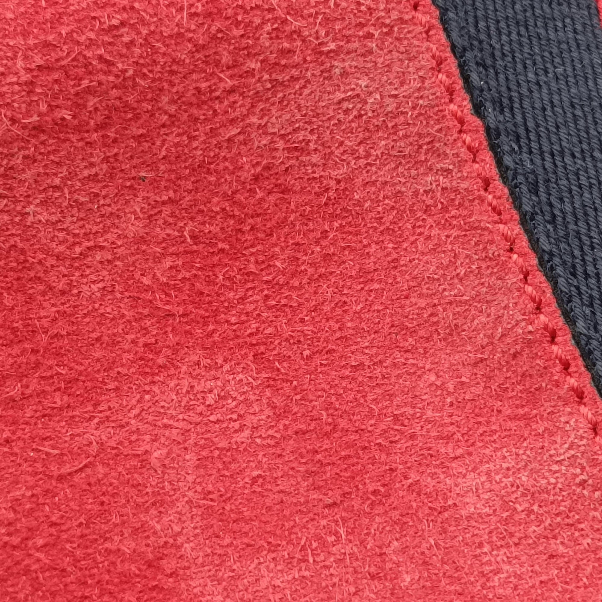 Pre-owned Gucci Ophidia Red×Black Suede×Patent 503877 shoulderbag | stylenewstar
