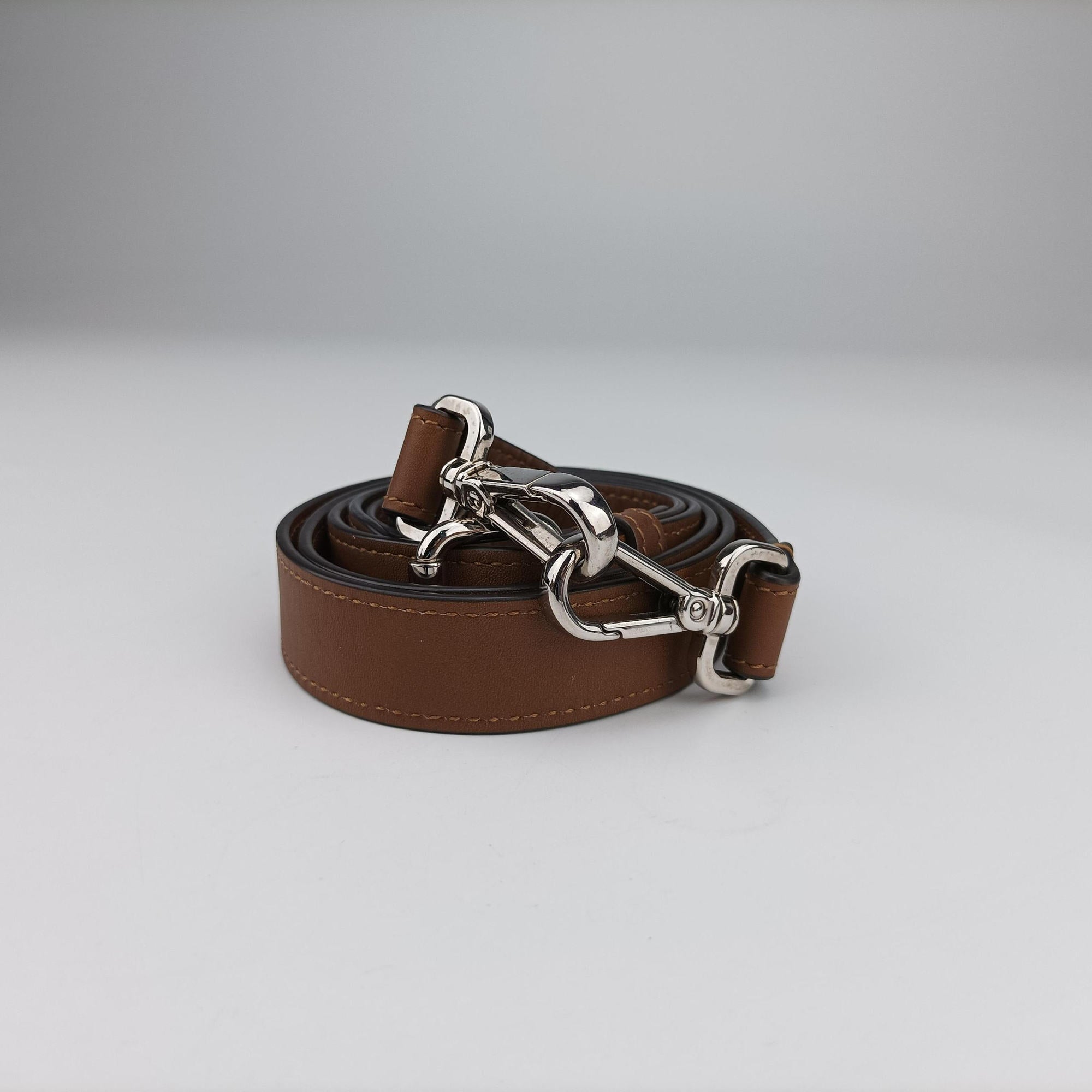 Pre-owned Fendi Zucca Trunk Brown PVC coated canvas×Leather 7VA507 shoulderbag | stylenewstar