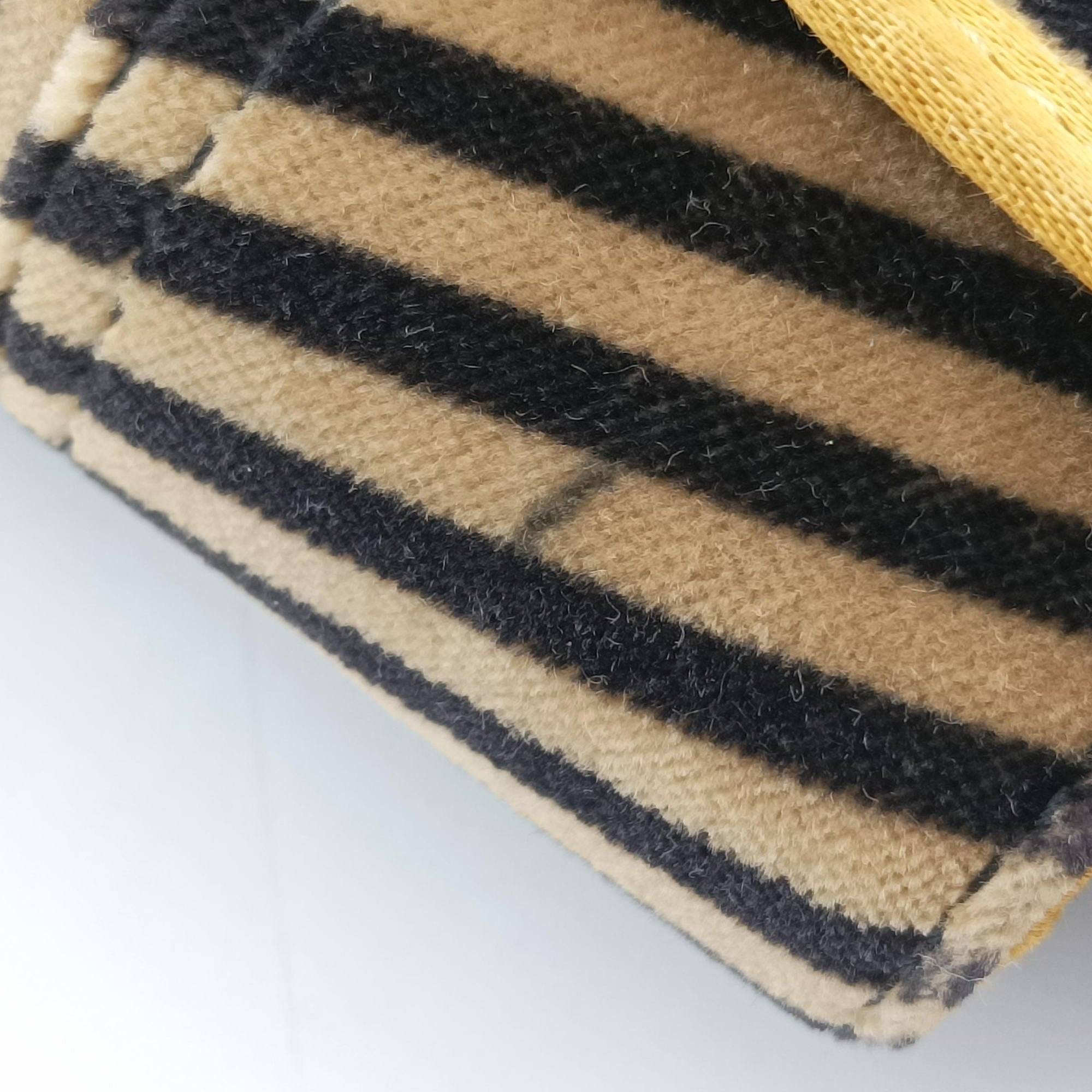 Pre-owned Fendi B Bag Brown Velvet × Fur 8BN165 shoulderbag | stylenewstar