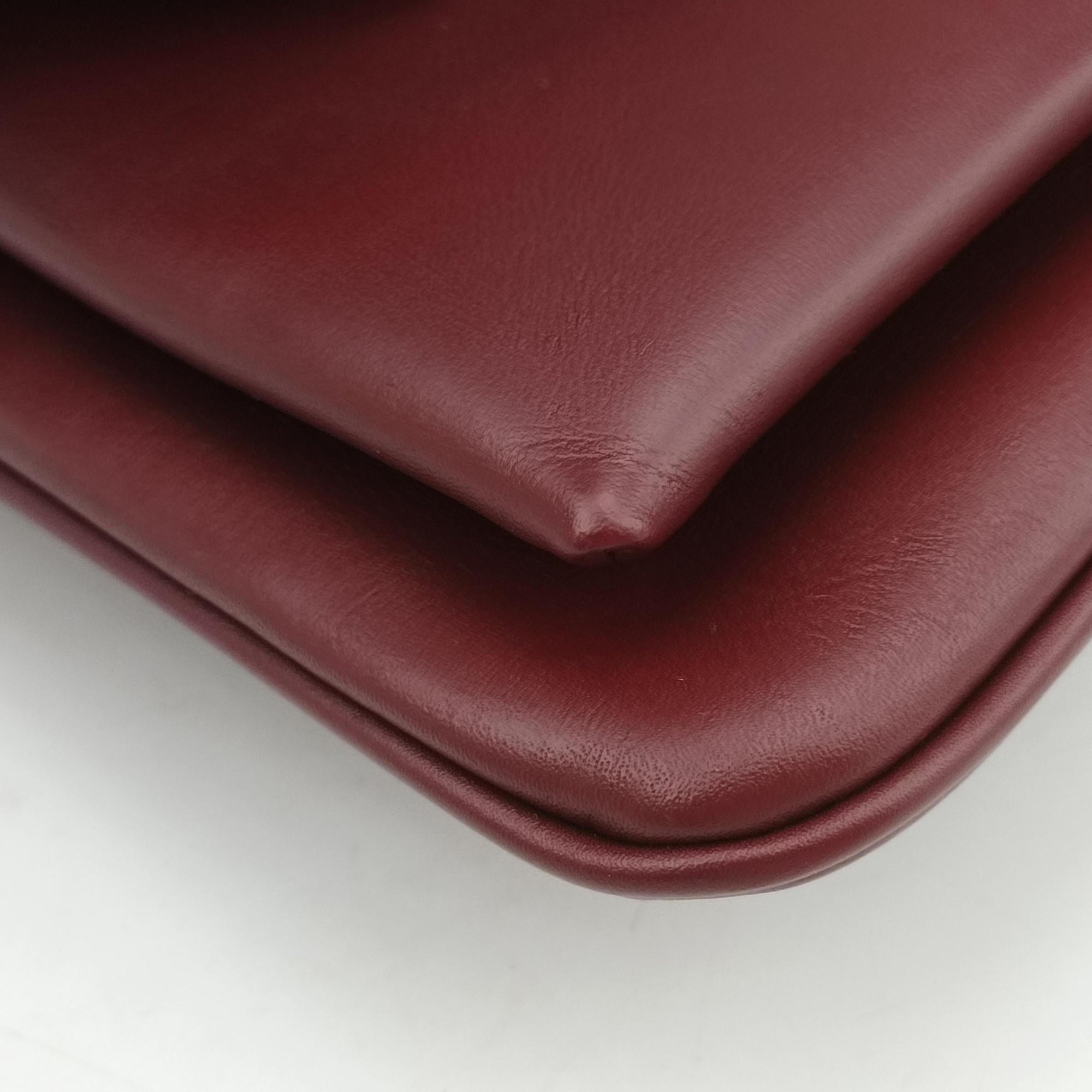 Pre-owned Gucci Arli Burgundy Leather 550129 shoulderbag | stylenewstar