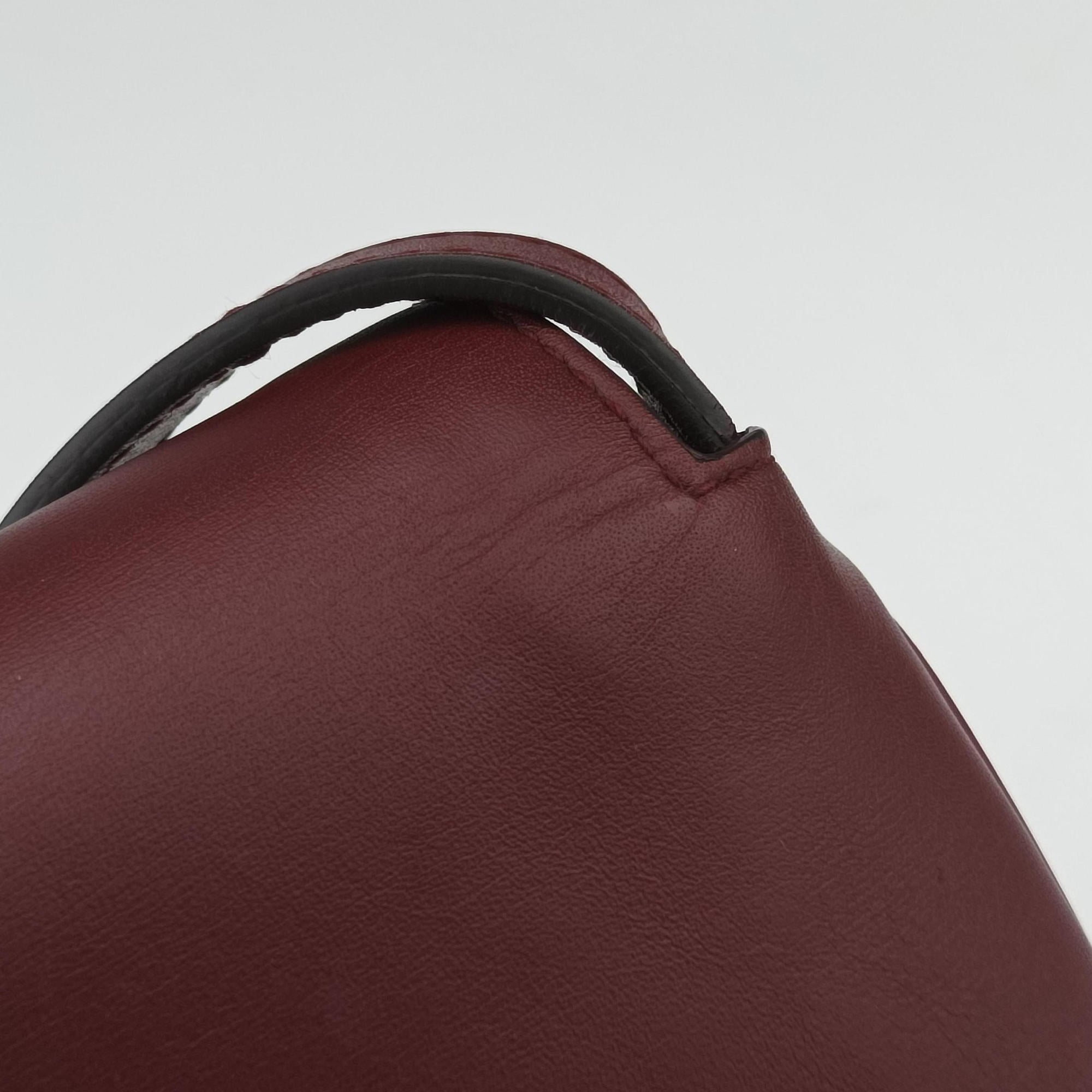 Pre-owned Gucci Arli Burgundy Leather 550129 shoulderbag | stylenewstar