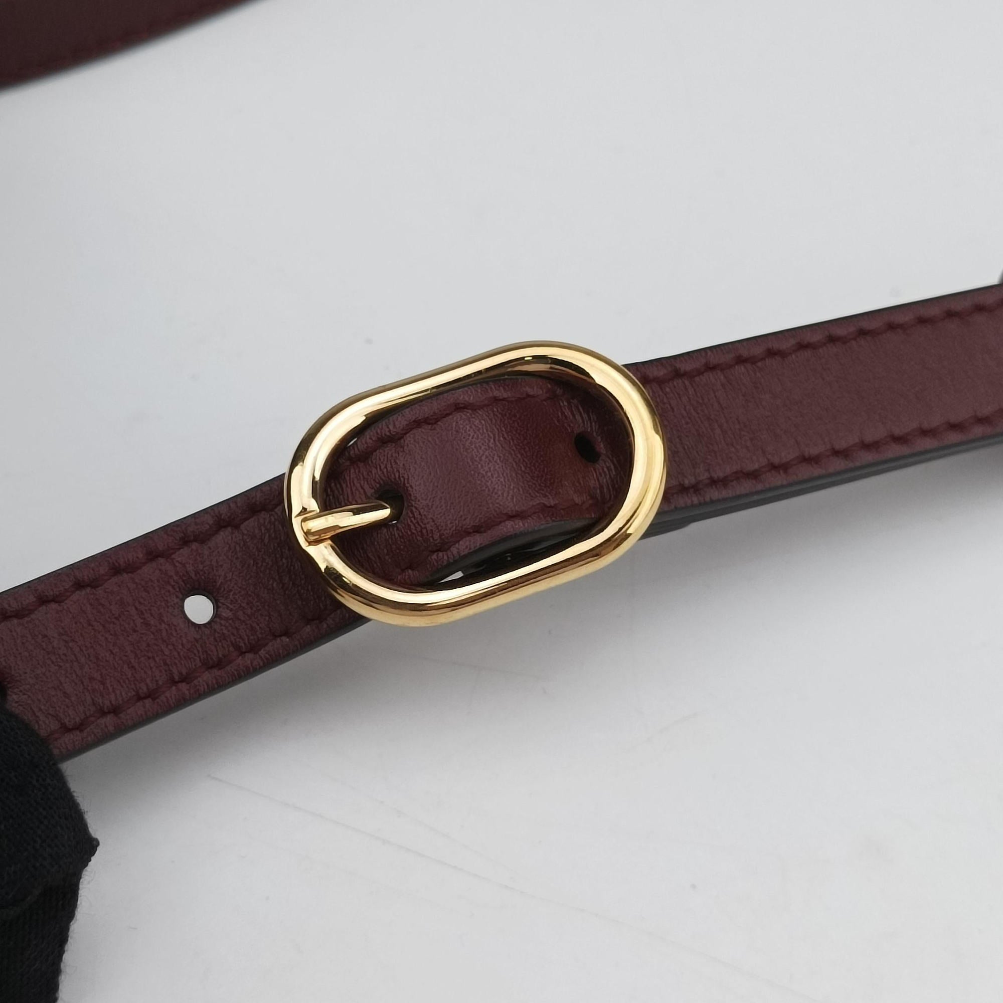 Pre-owned Gucci Arli Burgundy Leather 550129 shoulderbag | stylenewstar
