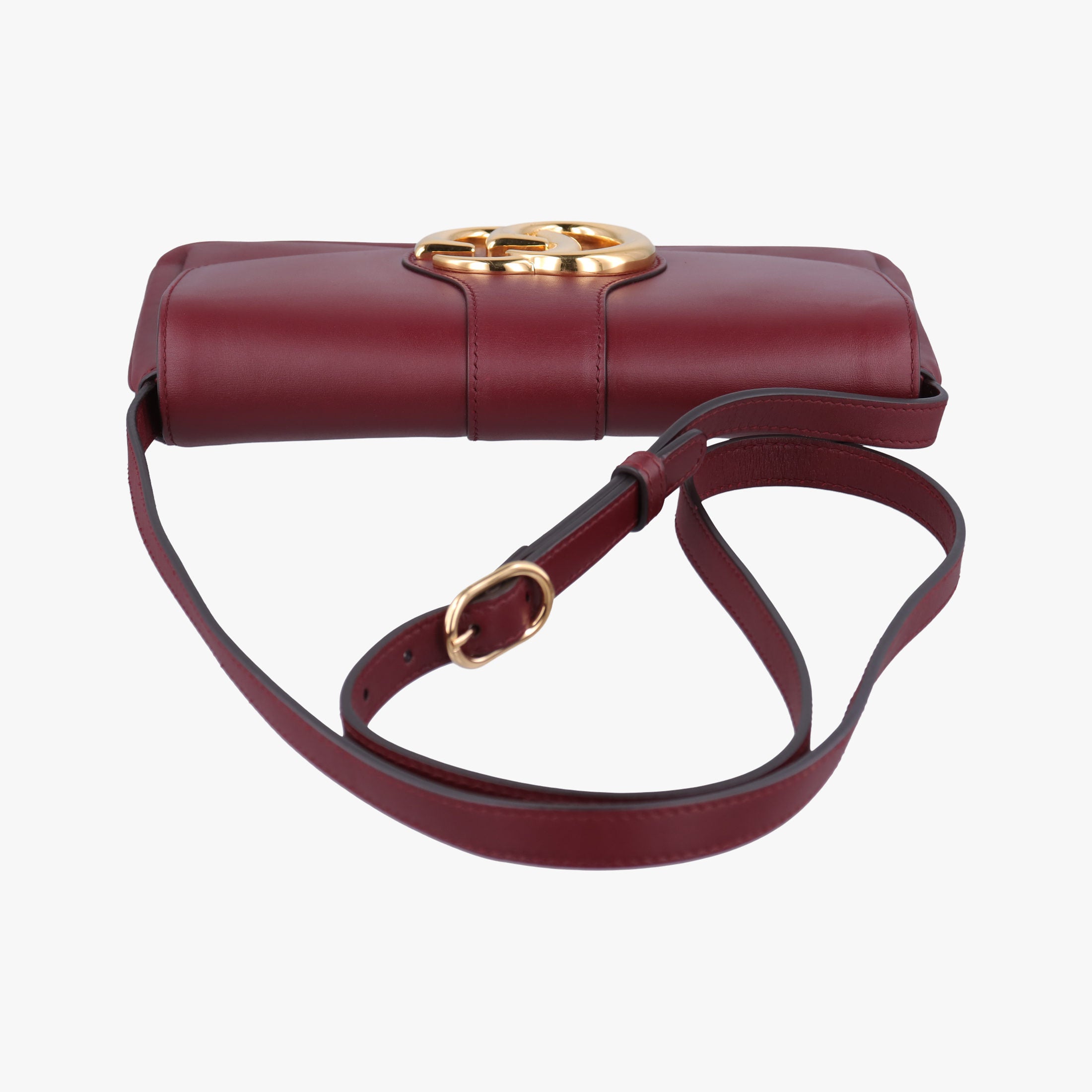 Pre-owned Gucci Arli Burgundy Leather 550129 shoulderbag | stylenewstar
