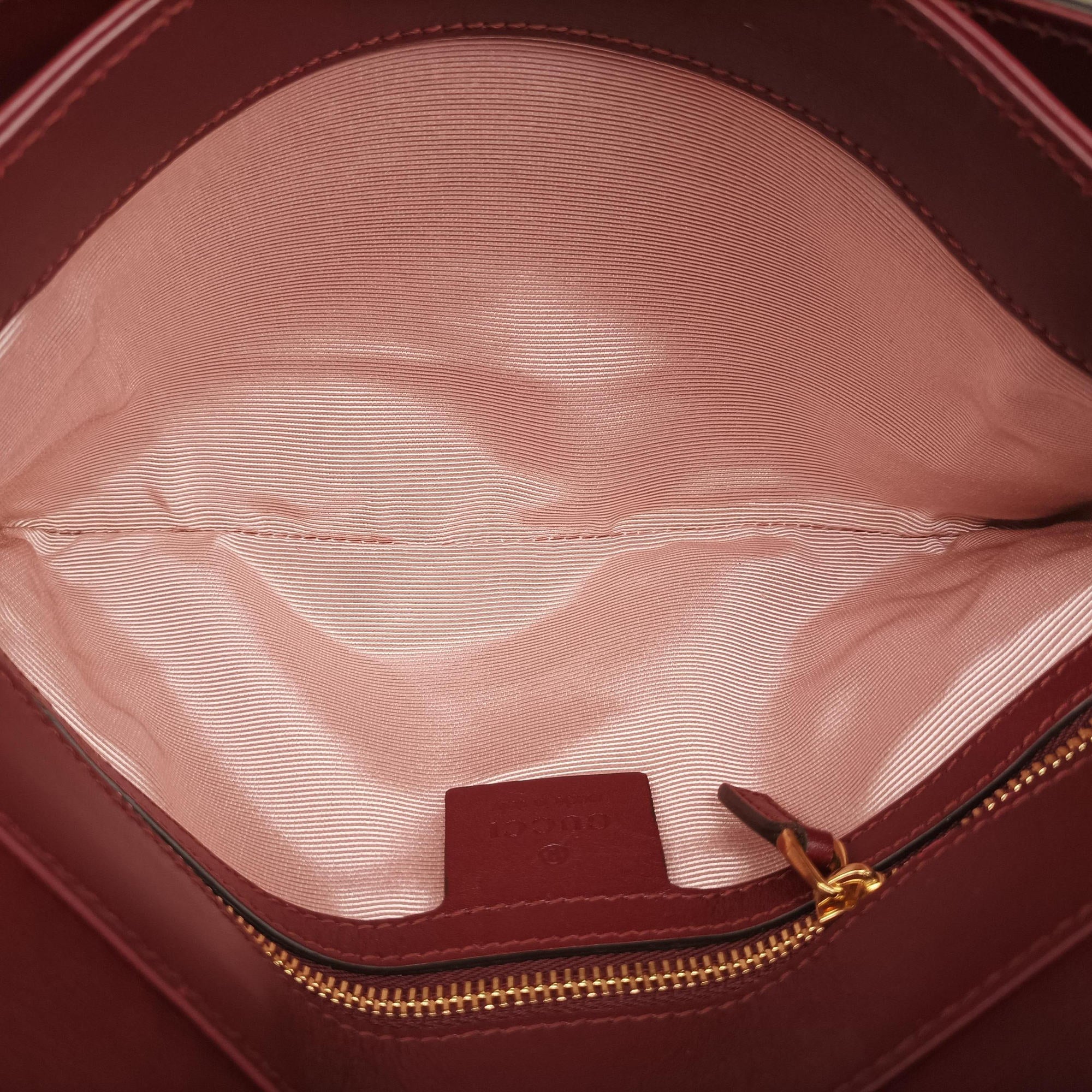 Pre-owned Gucci Arli Burgundy Leather 550129 shoulderbag | stylenewstar