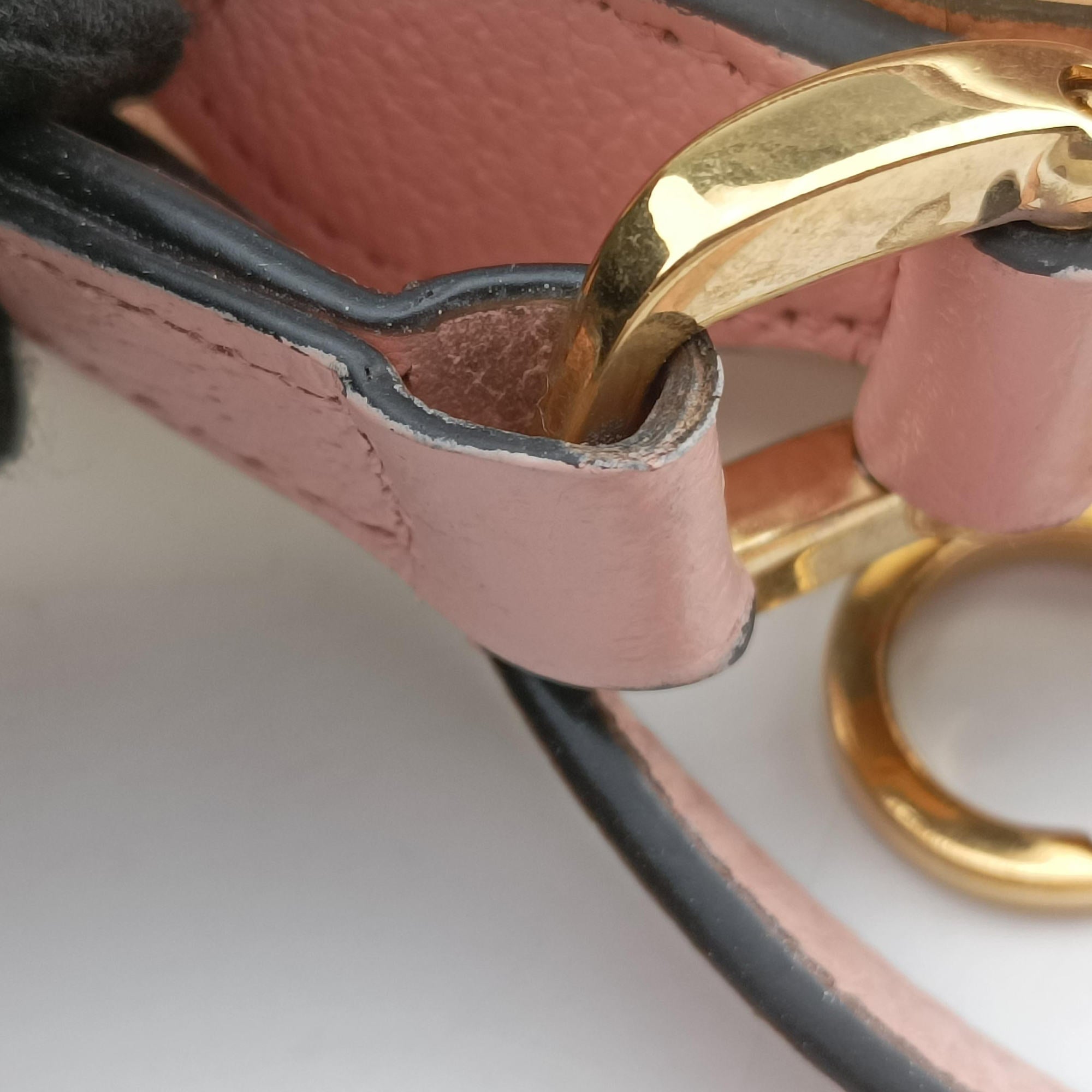 Pre-owned Gucci OPHIDIA Pink×Transparent PVC coated canvas 517350 shoulderbag | stylenewstar