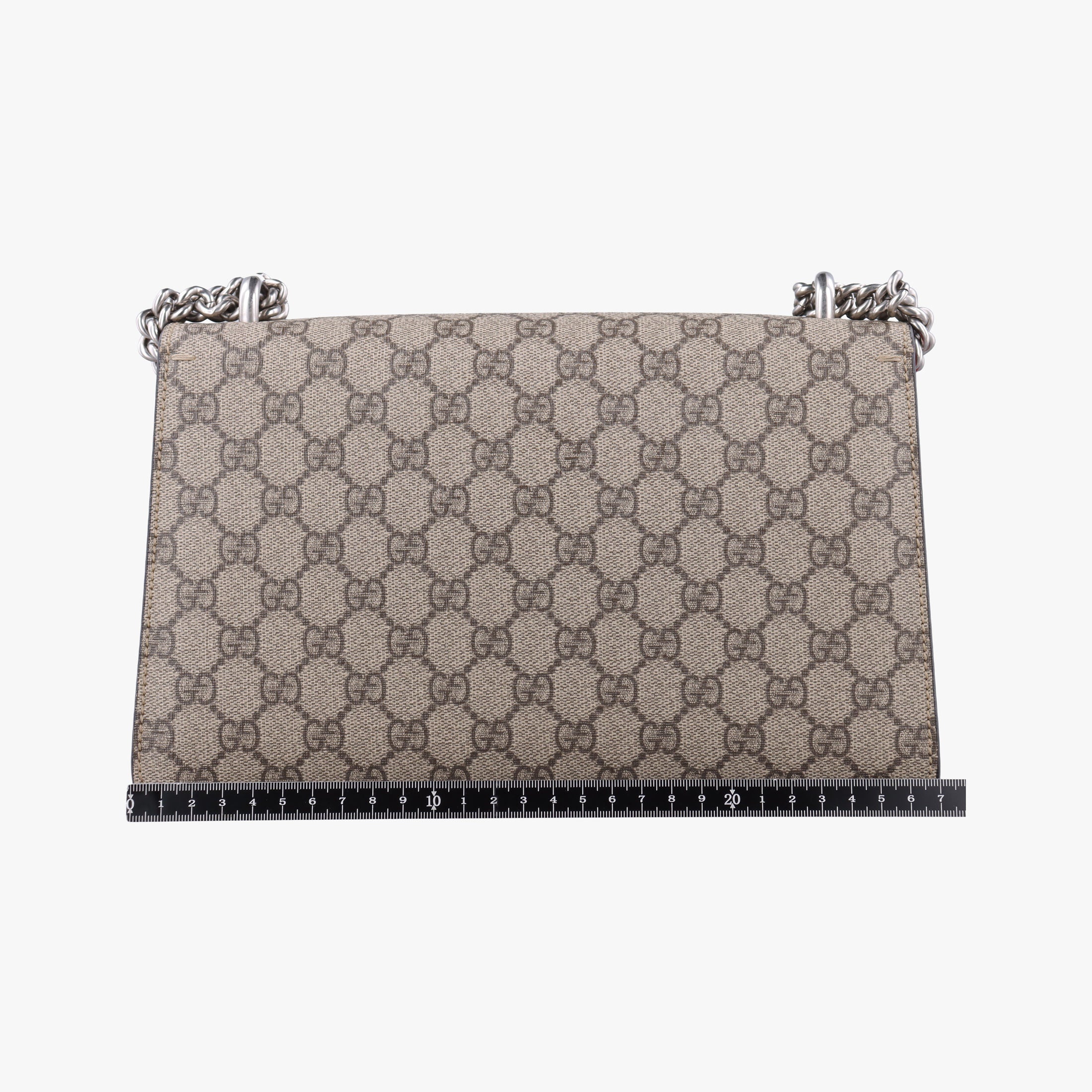 Pre-owned Gucci Dionysus beige×red PVC coated canvas×suede 400249 shoulderbag | stylenewstar
