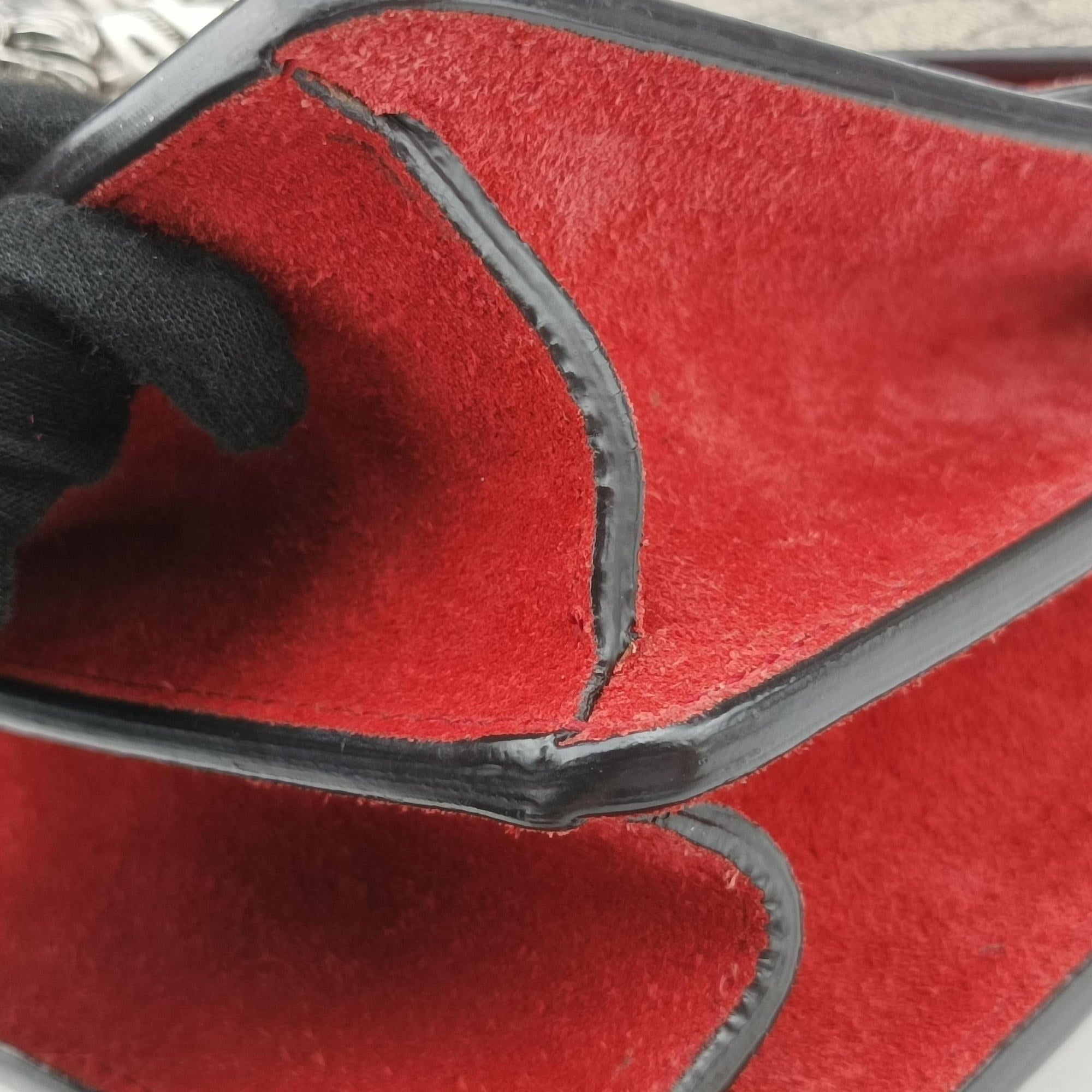 Pre-owned Gucci Dionysus beige×red PVC coated canvas×suede 400249 shoulderbag | stylenewstar