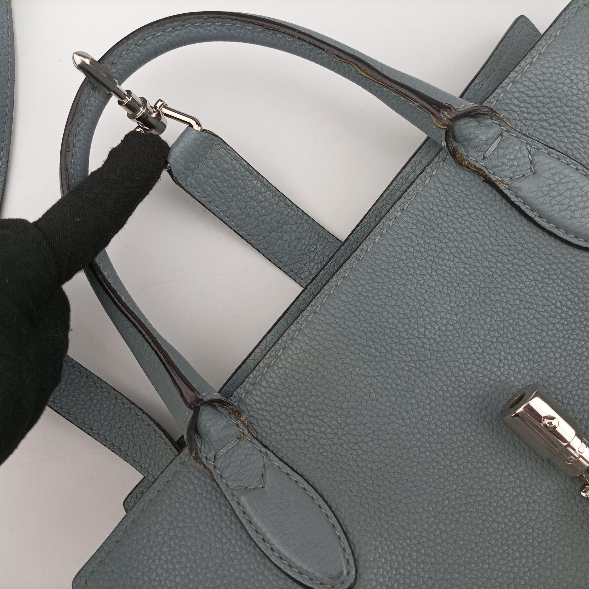 Vintage Gucci new jackie Blue Leather 365460 shoulderbag | stylenewstar