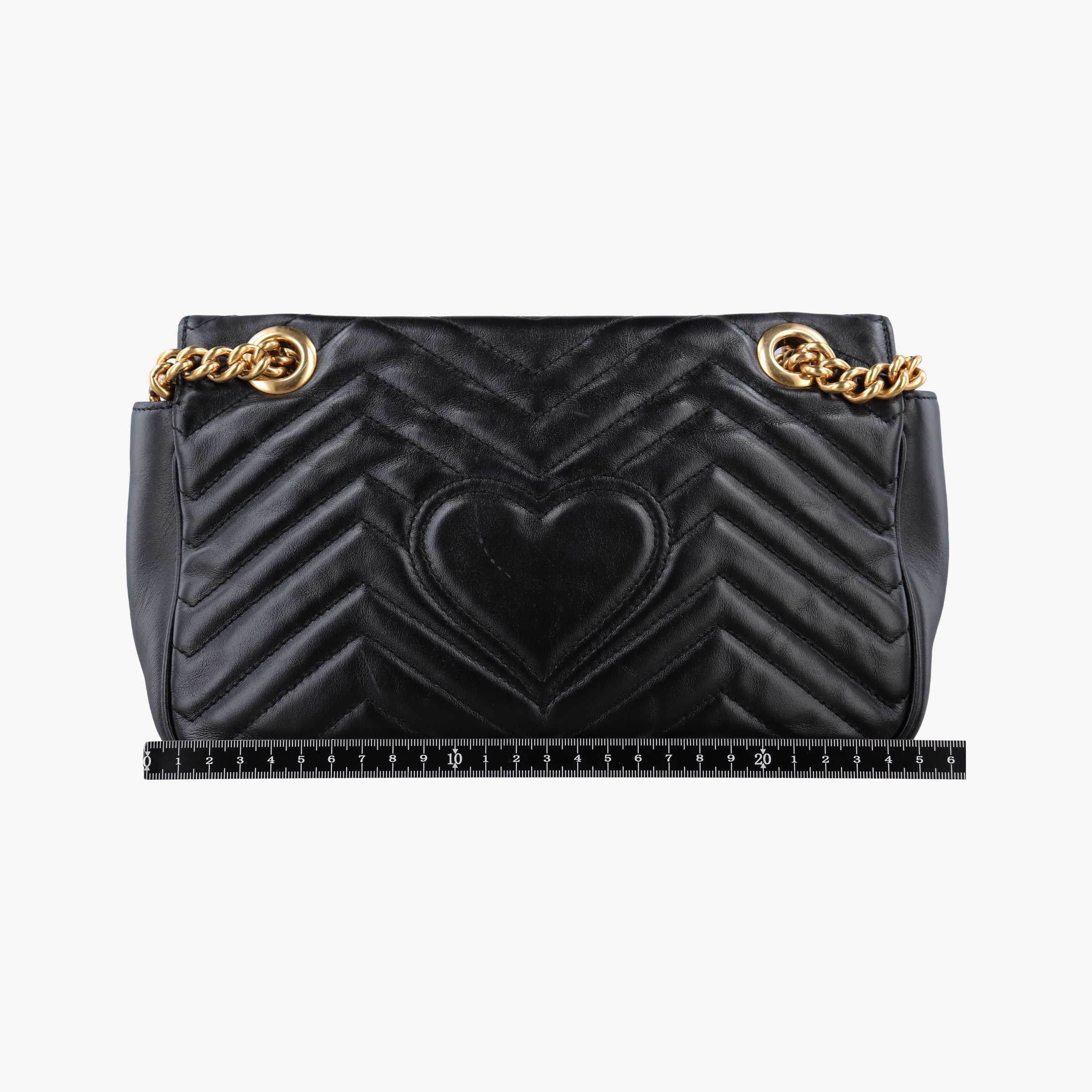 Pre-owned Gucci GG Marmont Black Leather 443497 shoulderbag | stylenewstar