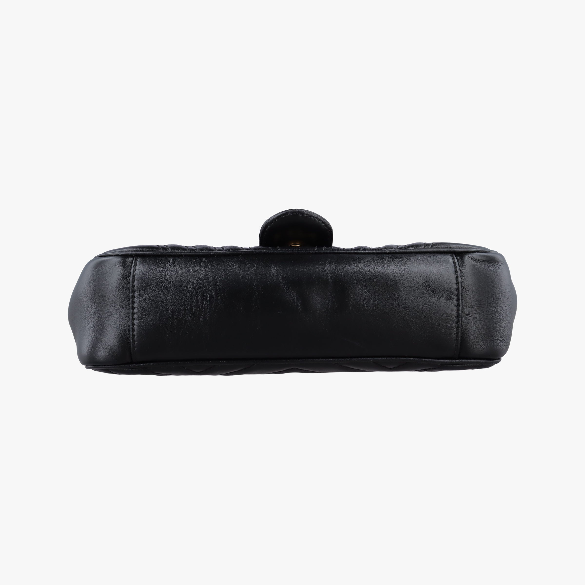 Pre-owned Gucci GG Marmont Black Leather 443497 shoulderbag | stylenewstar